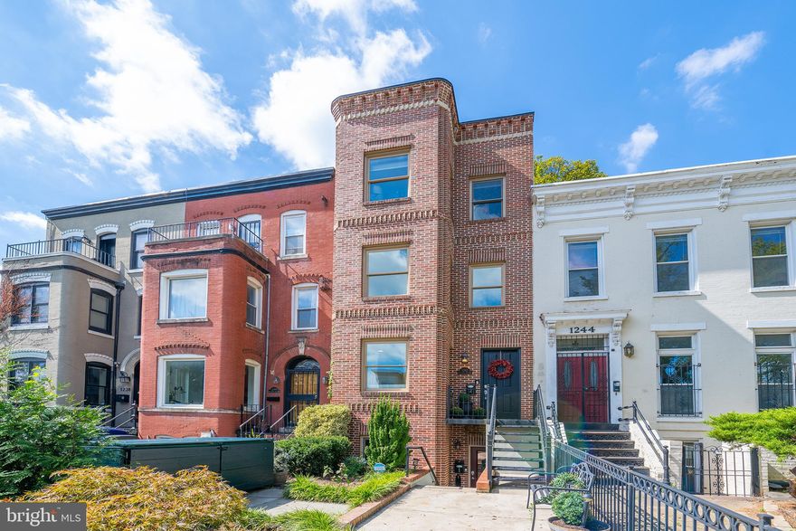 Welcome to an exquisite investment opportunity nestled in the vibrant heart of Washington, DC. This elegant two-unit building, located in the bustling Shaw neighborhood, offers a modern lifestyle with proximity to Logan Circle, Downtown, Mount Vernon Triangle, City Center, and convenient commuter routes. Experience urban living with access to an array of shopping venues and grocery stores.

Each unit spans two levels and boasts luxury finishes throughout. The main level features a sophisticated chef's kitchen adorned with Quartz countertops, upgraded Euro cabinetry, and stainless steel appliances, complete with a spacious kitchen island perfect for entertaining. The adjoining living and dining areas exude brightness and elegance, complemented by an adjacent powder room for convenience.

The bedroom level of Unit 1 presents a grand primary suite with a lavish bathroom, showcasing designer tiles, a glass shower, and a double vanity. A secondary bedroom and bathroom echo the same luxurious standards. Step outside to a private terraced backyard oasis, ideal for alfresco dining and entertaining.

Unit 2's upper level introduces a stunning primary suite with an extensive closet system and an opulent bathroom featuring double vanities and a glass shower. The secondary bedroom, bathed in natural light, can serve as a guest room or home office, accompanied by a delightful bathroom with a soaking tub. Ascend to the third-level roof deck, offering panoramic Capitol views, space for multiple entertainment setups, and a custom DC mural.

Unit 1 is rented until May 2026 at market rates. Unit 2 is owner-occupied and will be delivered vacant upon settlement. Don't miss this rare chance to embrace a luxurious urban lifestyle or secure a lucrative investment.