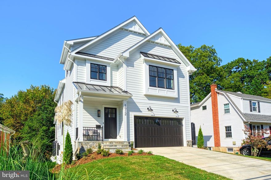 Finished and ready to move-in! M-R Custom Homes presents this beautiful new custom home on a quiet street in East Falls Church in Arlington, just a stone's throw to the EFC Metro and Benjamin Banneker Park. This home features 6 bedrooms, 5.5 bathrooms with 4,928 square feet of finished living space on four levels and beautiful four-inch white oak hardwood floors throughout the main and upper levels. The main level includes 10ft ceilings, and a beautiful gourmet kitchen with custom inset maple cabinetry, quartz countertops, Subzero Refrigerator, and Wolf Range. The kitchen opens to the great room with a gas fireplace with tile and shiplap surround. The large rear screened porch with heaters and speakers offers an amazing outdoor living space overlooking the fully-fenced backyard. An elegant formal dining room, a private study, a mud room with built-in cubbies, and an attached two-car garage complete the main level. The upper level is highlighted by a luxurious primary suite with walk-in closet, a spa-like bathroom with double vanities, stand-alone soaking tub, and heavy glass enclosed shower. The 3rd floor bedroom/loft, with full bathroom, is perfect for a private office, guest suite, or play area. The basement includes a spacious recreation room and a bedroom with full bathroom. Convenient to downtown Falls Church, Westover, and much more. Tuckahoe ES/ Williamsburg MS/ Yorktown HS. *Please note that a new fence was installed after listing photos were taken.