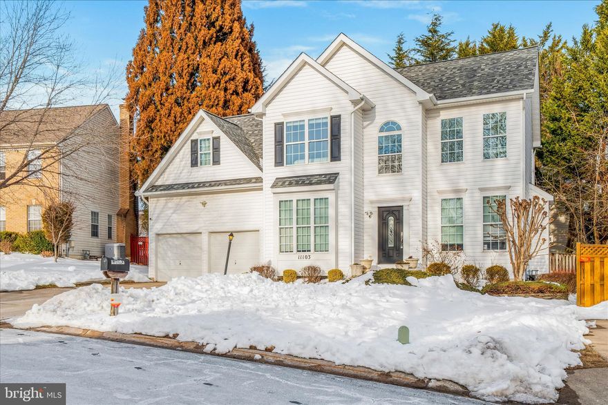 Welcome to this meticulously maintained Colonial with ideal location on quiet street. As you approach, you immediately notice the newer architectural roof and great curb appeal. Step through the foyer to find a home filled with natural light, 9 ft ceilings on the main level, featuring hardwood floors that carry you throughout the entire first and second floors. To your side, a versatile living space, perfect for a bright and airy home office.  The eat-in kitchen boasts beautifully crafted cabinetry, a breakfast nook, and a center island complete with a built-in wine rack, which opens up into the spacious living room.  The living room is light-filled and flanked by a gas fireplace. For more formal occasions, the dining room sits just off the kitchen.  The primary suite features a spacious walk-in closet and en-suite bathroom with a soaking tub. Three additional generous bedrooms offer plenty of space.  Light fixtures in all bathrooms have been updated. The finished lower level adds even more versatility, providing ample room for recreation and storage. Outside, enjoy summer evenings on the deck overlooking the backyard. The backyard has mature trees creating shade and privacy from your neighbors. The attached two-car garage and driveway provide ample parking.  Conveniently located near commuter routes right off Middlebrook Road, and close to 355 and 270. Close proximity to Holy Cross Hospital, Montgomery Community College, Top Golf, Costco and more. Welcome home!