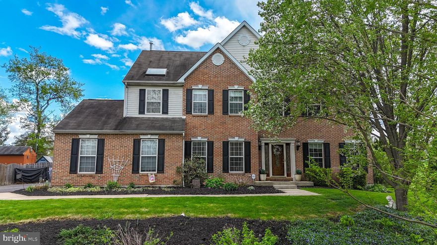 Welcome to this beautifully maintained 2-story Colonial located in a highly desirable Gilbertsville development, offering the perfect blend of space, style, and functionality. From the moment you step inside, you’re greeted by a dramatic 2-story foyer featuring a turned staircase, setting an elegant tone for the rest of the home. Hardwood flooring flows throughout the entire first floor, complemented by 9-foot ceilings that create an open, airy feel. The main level features a formal living room with a cozy wood stove, a formal dining room ideal for entertaining, and a private first-floor office—perfect for working from home. The updated kitchen is a standout, boasting granite countertops, white cabinetry, tile backsplash, center island, convenient desk area, and a bright breakfast area for casual dining. A 5-foot bump-out adds valuable extra space, enhancing both functionality and flow. The kitchen opens to the rear patio, where you’ll find a gazebo and a heated Eagle pool—your own backyard retreat.  There is also a playhouse to store all your pool equipment as well as a shed. The dramatic 2-story family room showcases a floor-to-ceiling stone fireplace with gas logs and skylights that fill the space with natural light, creating a stunning focal point for everyday living. Just off the family room is a convenient first-floor laundry room that adds everyday ease. Several closets on the first floor make sure there is plenty of storage.  Upstairs, all four bedrooms feature laminate flooring. The spacious primary suite offers a tray ceiling, walk-in closet, and a luxurious private bath with a soaking tub, tile shower stall, double sinks, and a vaulted ceiling with skylight. The additional bedrooms are generously sized, each with ceiling fans, and share a well-appointed hall bath. There is also a walk-up attic with excellent potential to be finished into additional living space. The finished basement expands your living area with a den, a second family room complete with a wet bar, a half bath, and ample storage space. Completing the home is a 2-car garage and quality 2x6 construction for enhanced energy efficiency. This home combines thoughtful upgrades and solid craftsmanship throughout—all in a fantastic location close to everything Gilbertsville has to offer.