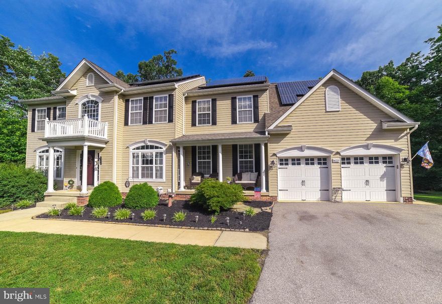 Beautiful Colonial in Water privileged neighborhood.  This home boasts almost 4000 sq ft of finished space, plus over 1800sq ft unfinished in lower level, roughed for full bath. Four generous bedrooms and 3.5 baths. Extra bath in one bedroom.  Master ensuite with double walk ins, double vanities, spa tub and huge walk in/through shower.  Kitchen is generous with lots of cabinet space, separate island with bar top seating, breakfast area with tons of natural light and door leading to new maintenance free deck. Formal dining and living areas. Family room with vaulted ceilings and gas fireplace. Office/Den on main level also.  Lots of special touches throughout including ship lap, custom lighting and paint.  Community Pier and access to the St Mary's River, plus community fields and playground.