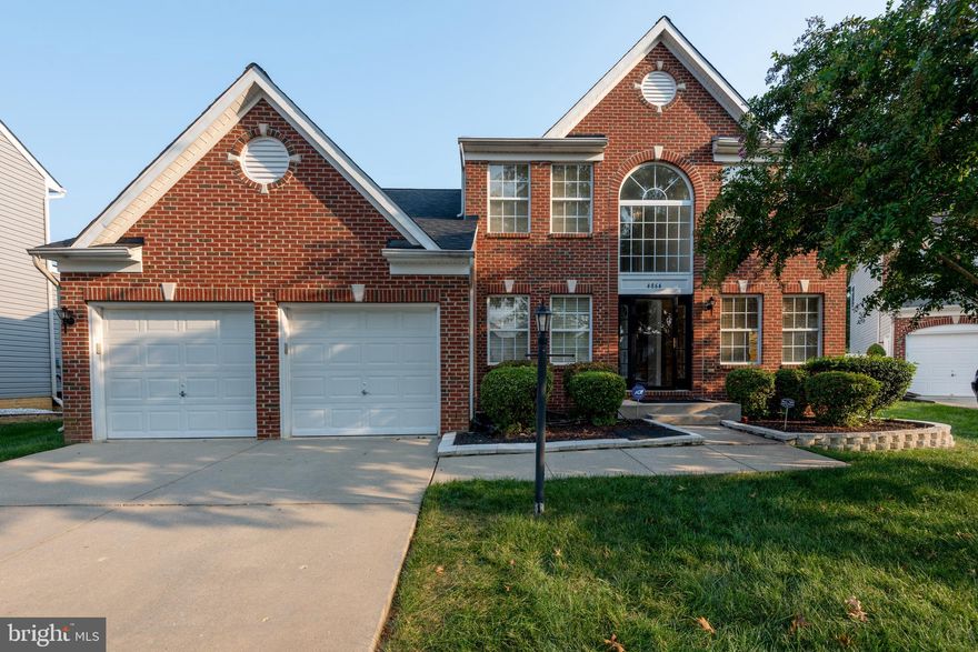 The brick-front colonial you’ve been dreaming of is waiting for you in Sheffield!  Three finished levels include 4 large bedrooms and 3 ½ baths.  Retire to the primary suite, featuring a large bedroom with double closets and the bathroom with separate shower and soaking tub to relax in at the end of the day.  The main level shows off with gleaming hardwood floors throughout living and dining rooms, as well as an extended family room with gas fireplace open to the large eat-in kitchen with an island, pantry, stainless appliances, and granite counters. The large recreation/multi-purpose room on the lower level is surrounded by a separate den, a full bath, and a large storage area. Whether you enjoy a little peace & quiet or you want to entertain a crowd, the backyard is sure to please with a large low-maintenance deck and extended paver patio, shed, and full vinyl-fencing.  Located on a small cul-de-sac with plenty of parking in the two-car garage and the ample driveway space. This perfectly situated home is in a beautiful neighborhood close to everything you need: stores, restaurants, schools, ponds, parks, and so much more. There is a community center, pool and playground. Convenient to DC and Virginia and commuter transportation.