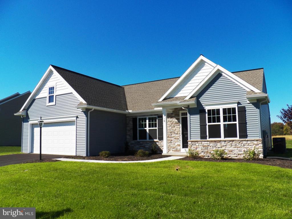 Quality Built Garman Home. This Providence Model offers single floor living with 2 bedrooms and study. Nice open floor plan. Premier Kitchen with Granite Contertops and Tile Backsplash. Convenient main floor Laundry room. 2-car garage and rear patio all nestled on a nice level lot. OPEN EVERY SATURDAY 1PM - 4PM.