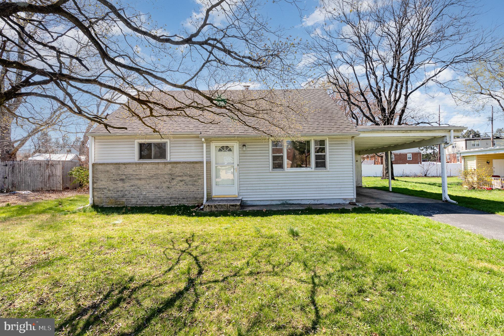 Excellent investment opportunity exists with this 4 bedroom cape cod located on a nice lot in Delbrook Manor! Renovation needed to bring this charming cape to life. Replacement roof, mechanicals appear sound. Gas heat, one car carport with storage. Main level offers 2 bedrooms & one full bath and the 2nd level offers two additional bedrooms.