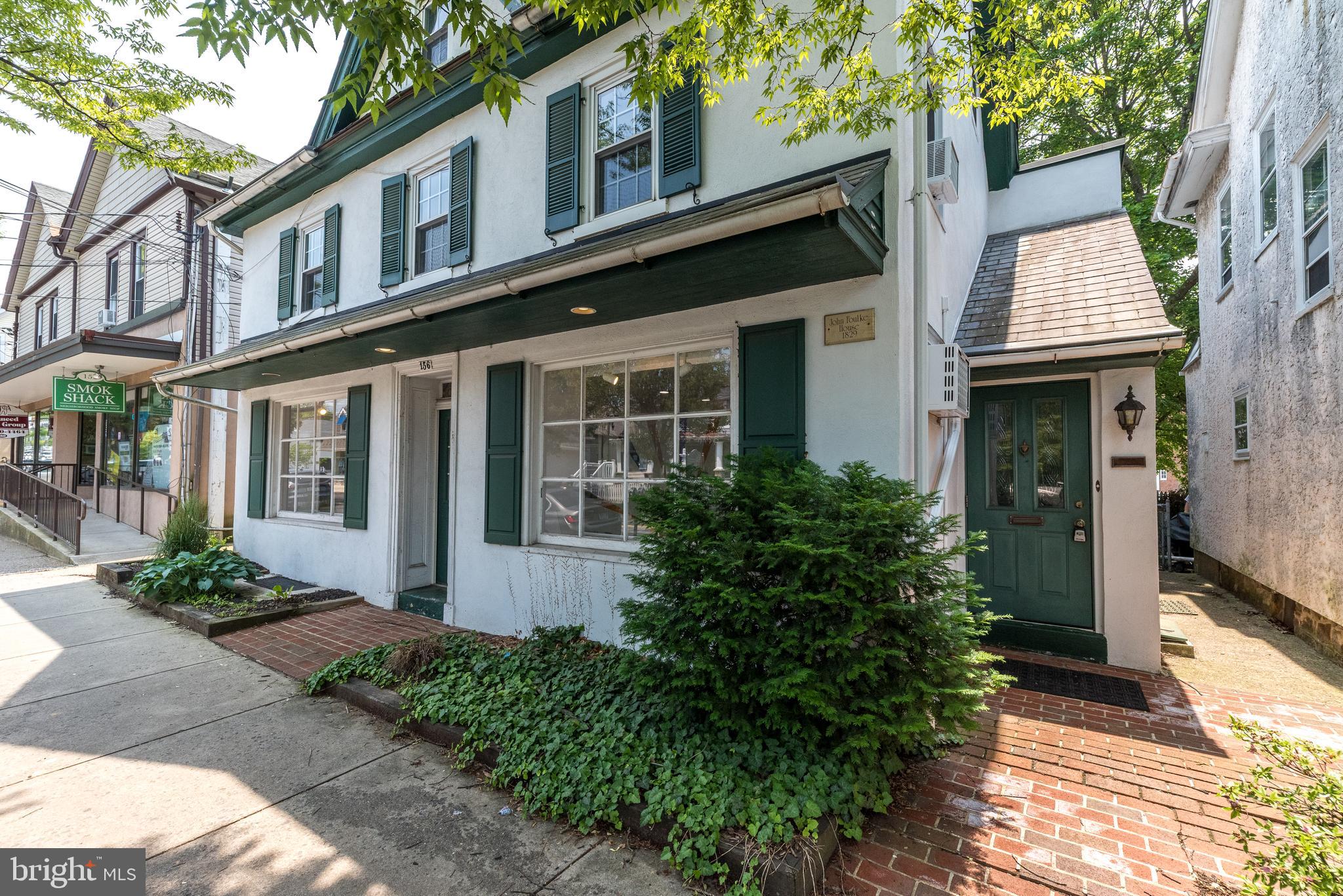 Live and Work in the Heart of Doylestown Borough!
A rare opportunity to enjoy the ultimate in-town lifestyle—work just downstairs from where you live! Nestled in a charming historic building with prime visibility on bustling State Street, this property offers the best of both worlds: vibrant local culture and unmatched convenience.
The spacious first floor features a versatile commercial space complete with two showrooms, built-in display shelving, and a full bath—perfect for retail, gallery, or office use. Upstairs, the residential space includes two comfortable bedrooms, a full bath, a cozy living room with a fireplace, hardwood floors, and a bright eat-in kitchen.
Consult with Borough Zoning for zoning and possible uses.
More photos coming soon.
Enjoy walkable access to Doylestown’s renowned dining, shopping, arts, and entertainment—all just steps from your door. No commute, just community!