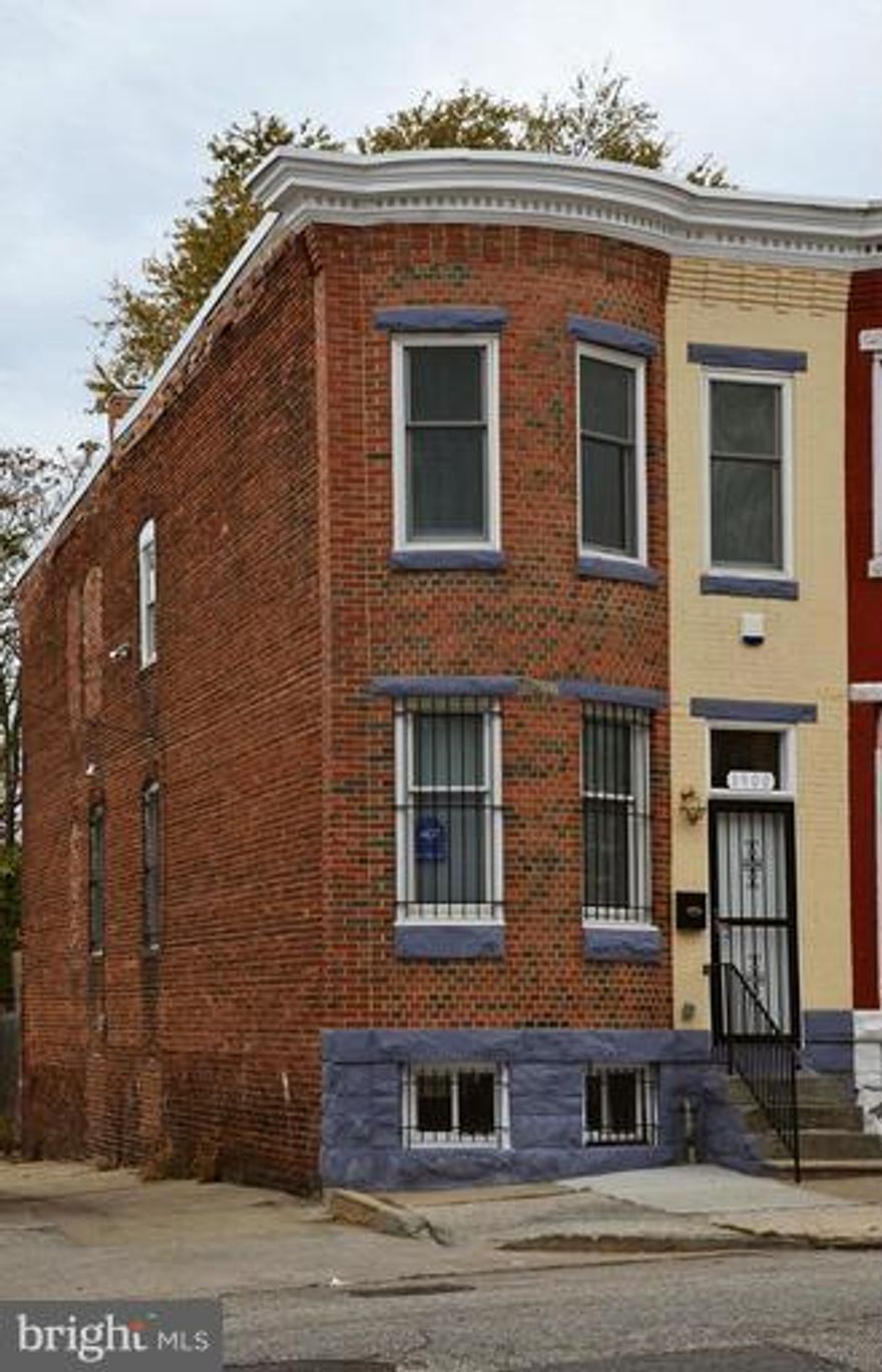 Great renovations. This 3 level attached row house includes an open concept 1st floor living/dining room and kitchen. Beautiful hardwood floors with stainless steel appliances, 2 decorative fireplaces, 3bds, 2.5 baths and gated rear entrance. Conveniently located to Coppin State redevelopment projects and near popular mall shopping. Section 8 welcome.