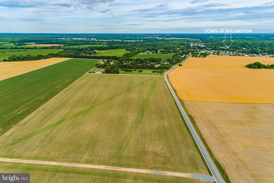 103 acres of raw buildable land annexed into the Town of Millington.  Approved concept plan for 213 single family lots, and 40 townhouse/duplex lots.   Long road frontage along Millington Rd.  Less than a quarter mile from Rt. 301.   Ready to go for construction!