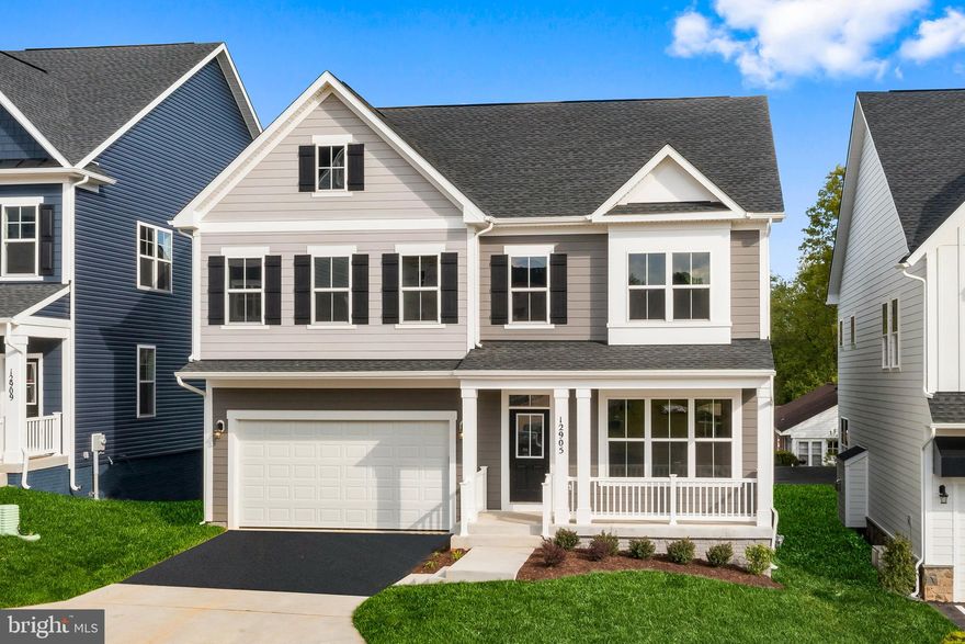 Stunning Brand New Manchester backing to trees is now under construction and will be ready this fall for move in! 
This Manchester III welcomes you with a quaint front porch and is an open and inviting floorplan with a dining room and offers uninterrupted sightline to the rear of the home. The spacious kitchen has gourmet stainless steel appliances, White Laminate cabinets, Quartz countertops and opens to the family room and sunroom. Luxury vinyl plank floors span the entire main level.
The spacious primary suite has a box ceiling and sweeps across the back of this home, providing you with unparalleled privacy, a sitting room, two large walk-in closets, and a huge en suite. The opposite side of the upper level features 3 bedrooms, full bath, and laundry area. 
The lower level includes a finished rec room, a 5th bedroom and full bath perfect for guests and entertaining.
Nestled in the heart of sought-after Clarksburg, Bellamy is conveniently located just 1 mile from I-270 & Stringtown Rd. Here, you'll find a limited selection of 50 homes with both single-family and townhome options available. And of course, all your favorite local destinations are within easy reach.
Photos Similar while construction is ongoing