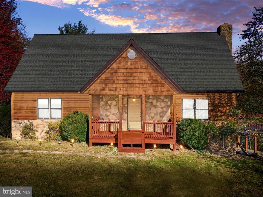 Beautiful Custom-Built Cedar Home by Cy Maslauskas! This stunning 3-bedroom, 2-bath home offers 2,352 sq. ft. of above-grade living space with an inviting open floor plan. The grand living and dining rooms feature cathedral ceilings, a striking stone wood-burning fireplace, abundant windows, and access to the wraparound deck—perfect for entertaining or relaxing among the trees. The kitchen boasts granite countertops, stainless steel appliances, a gas stove, breakfast bar, and recessed lighting. Main-level highlights include wood flooring, laundry room with sink, full bath with dual entry, and two spacious bedrooms (one with walk-in closet). Upstairs, a quaint loft overlooks the living area and leads to the impressive 24x12 primary suite with private balcony, sitting area, walk-in closet, and luxurious bath with jetted tub, separate shower, and double sinks. The 1,344 sq ft  full unfinished basement offers endless potential with a woodstove hookup and large closet. Ideally located near Cacapon Resort State Park, offering a lodge with spa and restaurant, multiple lodging options, an 18-hole golf course, hiking and biking trails, a lake for swimming and fishing, a nature center, and a variety of outdoor activities across 6,000 scenic acres. Experience craftsmanship, comfort, and natural beauty in this exceptional custom home!
Most of the furnishing can convey!