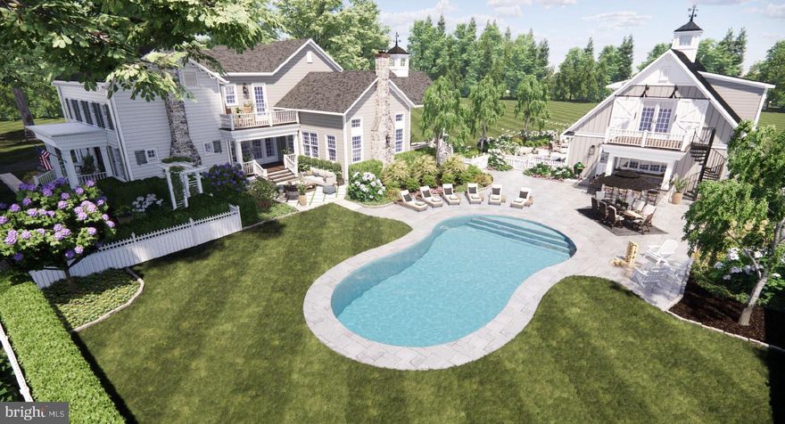 The "Morning Dew" Farmhouse....she's everything you've ever dreamed of....and so much more.
This is a renovation/addition project. The existing farmhouse will undergo an extensive renovation and a 2800 sq ft addition will be added to the rear of the home. 
Renderings by LUCE Architects.
*Price is inclusive of the main farmhouse and in-ground pool. The pool house is optional- price available upon request.