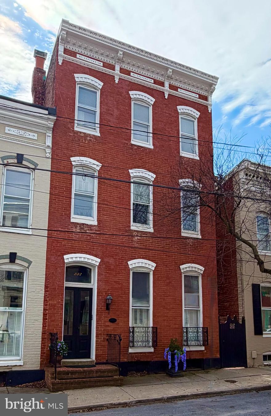 Welcome to 232 E 2nd Street, located in the beautiful Historic District of downtown Frederick—just minutes from local shops, restaurants, and parks.

This four-level brick row home is currently configured as a four-unit multifamily property.  All of the units are currently vacant.  The home can be used as a multi family or rehabbed to be an amazing single family.  

Featuring a beautiful yard and classic historic charm, this property is a golden opportunity for a savvy investor or a buyer looking for a fixer-upper with immense potential.  With a little imagination and innovation, you can maximize the possibilities of this unique home.

Sold strictly "As Is" and priced accordingly