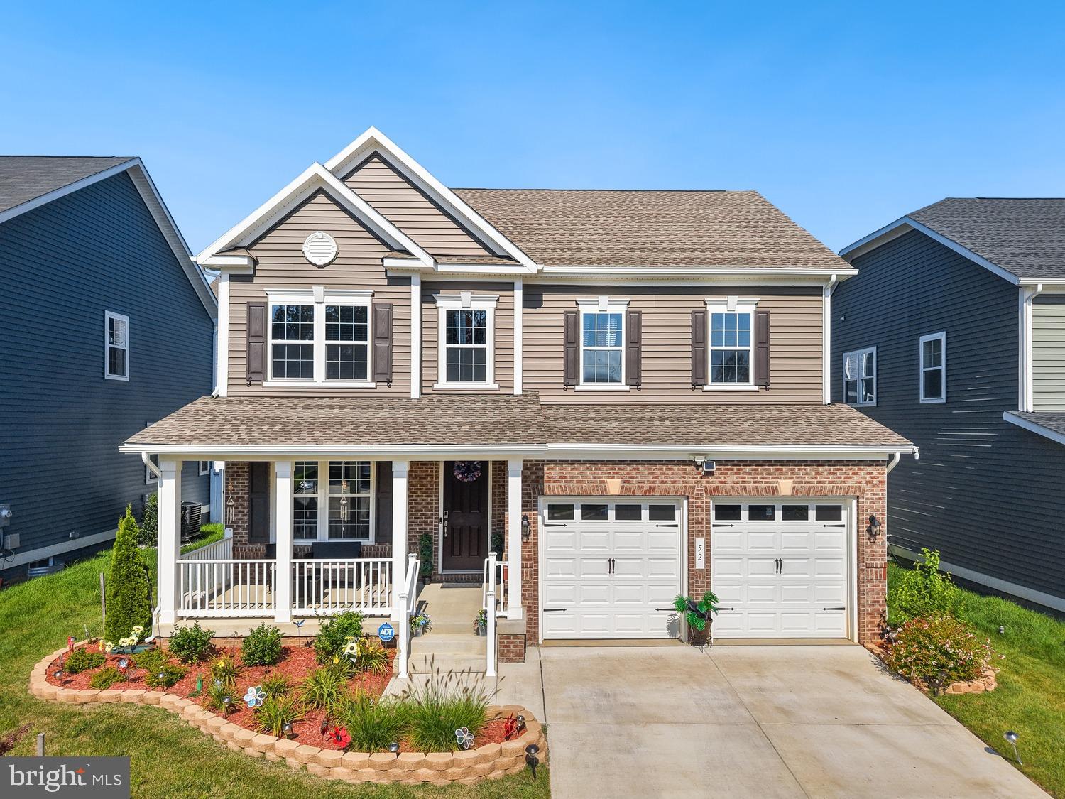 Mortgage savings may be available for buyers of this listing. Welcome home to 52 Spicebush Way in the amazing, amenity filled Embrey Mill community. This amazing home features 5 bedrooms, 3.5 bathrooms on 3 finished levels. The main level is open and modern with a gourmet kitchen with double wall oven, cooktop and range hood that exhausts to the outside. The huge island with room for stools, plenty of countertop and cabinets as well. 100% Oak hardwood floors on the entire main level, stairs going to the upper level and the loft area upstairs. The front room can be used as an office with French Doors for those who need privacy while working from home or studying. The family room has a gas fireplace to enjoy on those chilly fall and winter nights. Head to the upper level to find 4 bedrooms and the loft space which is perfect for an extra hang out space for those who just want their separate space or another home office area. The primary bedroom has a tray ceiling and en-suite bathroom with a huge walk-in shower and double sink vanity. The secondary bedrooms share a hall bathroom also with a double sink vanity and are all generously sized. The lower level is fully furnished with a wet bar and also 2 storage rooms. The 5th bedroom and full bathroom are also located at the lower level. So many details to mention in this stunning home too including the sunroom, lawn sprinkler system, sun enclosure on the back patio, fenced in yard, tankless water heater, 30 year shingles, patio, radon mitigation system. No matter what time of year there is always something to do and you don’t have to go far, it’s all right in the community. In the summer cool off in one of the multiple pools, take your turn down the waterslide or in the splash zones. Get active at the fitness center all year round or outside on the nature trails around the community. There are multiple parks, playgrounds, dog parks, basketball courts and grass fields. Or, visit the community garden where you can pick up fresh herbs and vegetables, all free to the community. When you need a break from all the fun stop by The Grounds Bistro & Cafe for great food, drink and fun.