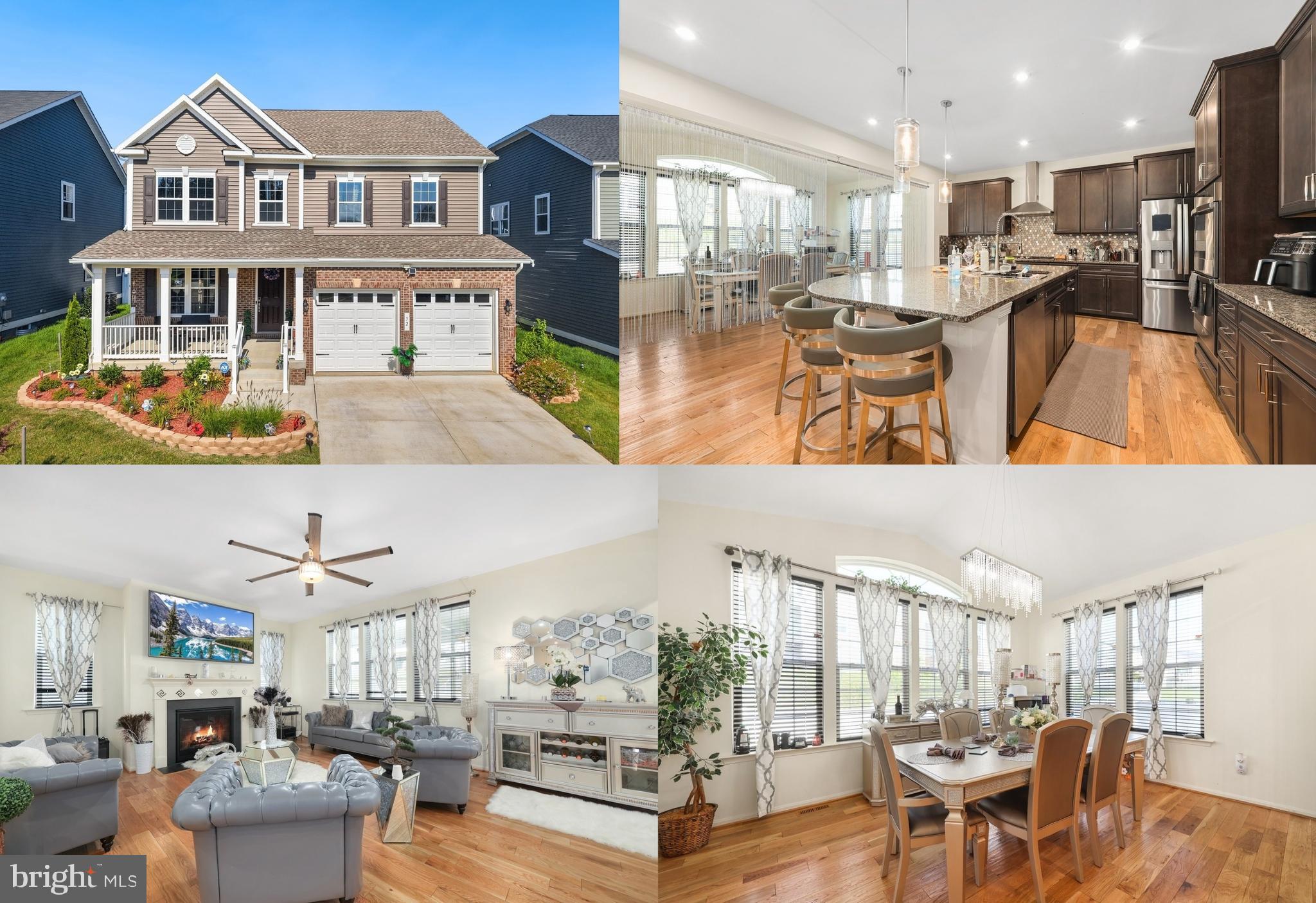 Mortgage savings may be available for buyers of this listing. Welcome home to 52 Spicebush Way in the amazing, amenity filled Embrey Mill community. This amazing home features 5 bedrooms, 3.5 bathrooms on 3 finished levels. The main level is open and modern with a gourmet kitchen with double wall oven, cooktop and range hood that exhausts to the outside. The huge island with room for stools, plenty of countertop and cabinets as well. 100% Oak hardwood floors on the entire main level, stairs going to the upper level and the loft area upstairs. The front room can be used as an office with French Doors for those who need privacy while working from home or studying. The family room has a gas fireplace to enjoy on those chilly fall and winter nights. Head to the upper level to find 4 bedrooms and the loft space which is perfect for an extra hang out space for those who just want their separate space or another home office area. The primary bedroom has a tray ceiling and en-suite bathroom with a huge walk-in shower and double sink vanity. The secondary bedrooms share a hall bathroom also with a double sink vanity and are all generously sized. The lower level is fully furnished with a wet bar and also 2 storage rooms. The 5th bedroom and full bathroom are also located at the lower level. So many details to mention in this stunning home too including the sunroom, lawn sprinkler system, sun enclosure on the back patio, fenced in yard, tankless water heater, 30 year shingles, patio, radon mitigation system. No matter what time of year there is always something to do and you don’t have to go far, it’s all right in the community. In the summer cool off in one of the multiple pools, take your turn down the waterslide or in the splash zones. Get active at the fitness center all year round or outside on the nature trails around the community. There are multiple parks, playgrounds, dog parks, basketball courts and grass fields. Or, visit the community garden where you can pick up fresh herbs and vegetables, all free to the community. When you need a break from all the fun stop by The Grounds Bistro & Cafe for great food, drink and fun.