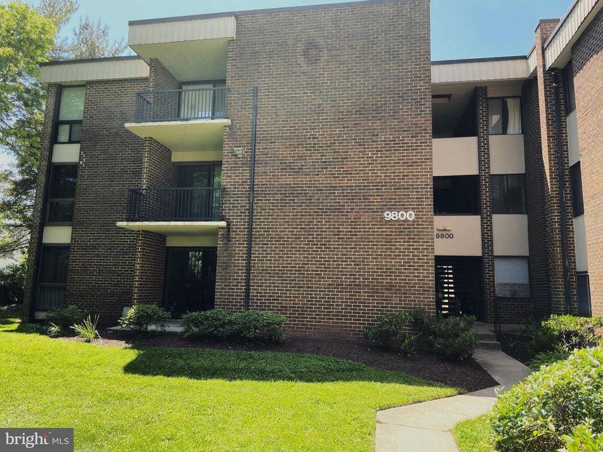 Wonderful 2 bedroom condo in  the  Americana Finmark. Prime location near the Forest Glen Metro, Beltway, Shopping, Restaurants, Park  and Holy Cross Hospital. This building is one of the closest to the walking path to the Metro. Condo fee includes the utilities (heating, air conditioning, hot water, electricity, water and sewer).  It also includes laundry facilities on the lower level but this condo has its own washer and dryer in the unit. As you enter the foyer, you step down to the sunken living room with sliding glass doors overlooking the common area.  It's a step up to the separate dining room that leads to the kitchen with the washer, dryer, gas stove, refrigerator, dishwasher  and pantry. The master bedroom is at the end of the foyer with a large window, walk-in closet, additional double closet and a half bath with vanity. In the foyer there is also a full bath with a refinished tub, and vanity. Down the hallway is the second bedroom with a walk-in closet, additional closet and a large window.  The grounds outside are beautifully maintained and feature a swimming pool, tennis and basketball courts, picnic facilities, a fenced dog run, playground, and  parking. You may have one dog or two cats but their fully grown weight must be less than 25 pounds.  There are major projects planned for the Americana Finnmark. Please read the newsletter in the document section that explains the scope  of the Major Projects.