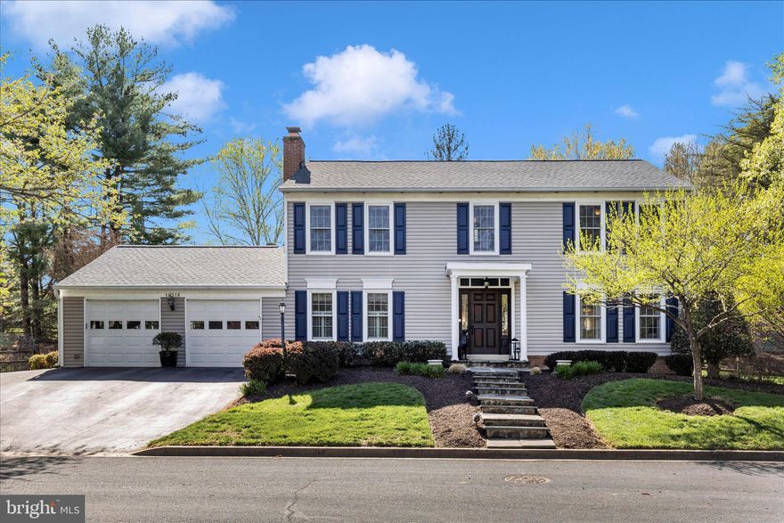 OPEN SATURDAY 12 pm -2:00 pm and SUNDAY 2:00 pm - 4:00 pm. 
Discover this elegant three-level Colonial tucked away on a quiet cul-de-sac and surrounded by lush, meticulously designed landscaping that offers beauty and tranquility year-round.

This 4-bedroom, 2.5-bath home features an oversized 2-car garage and a remodeled, expanded kitchen with cherry cabinetry, granite countertops, stainless steel appliances, a breakfast bar, glass shelving, and custom lighting—perfectly balancing warmth and sophistication.

The main level showcases gleaming hardwood floors, a formal dining room with a bay window, and a bright, welcoming living room. The inviting family room, complete with a gas stone fireplace and custom built-ins, provides a cozy space to gather. Step out to the gorgeous screened porch—an idyllic retreat overlooking the private, fenced backyard oasis.

Outdoors, a gardener’s paradise awaits. The landscape features vibrant dwarf crepe myrtles, Japanese styrax, hydrangeas, peonies, and a striking Japanese maple. An herb garden filled with arugula, mint, and chives brings fresh flavor and fragrance to the table. Each season reveals new bursts of color and charm in this thoughtfully curated outdoor haven.

The finished basement with luxury vinyl plank flooring offers a versatile space—ideal for a home theater, gym, or office—plus ample storage.

Set on a private 0.37-acre lot, this lovingly maintained home blends classic colonial character with modern updates. Multiple access points connect the interior seamlessly to the serene backyard retreat. Located in a peaceful, sought-after neighborhood with no HOA, this exceptional property is truly a rare find.