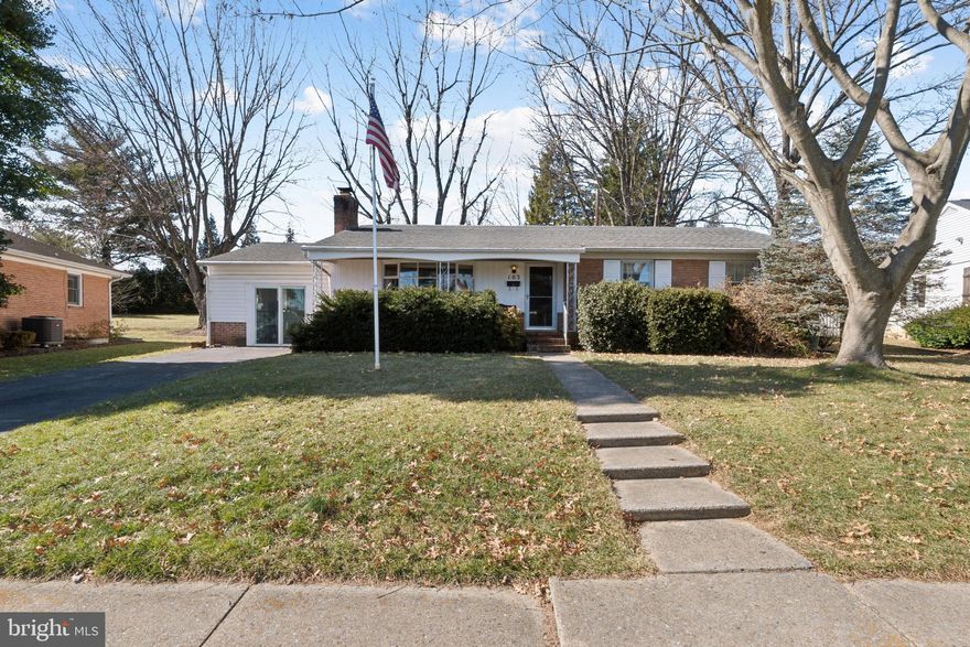 Motivated Seller. Come see this rancher with 4 bedrooms and 2.5 bathrooms located on Fairview Avenue which sits on a 1/3 acre. Close to Baker Park, Frederick High School and downtown Frederick.   Turn this home into your dream home by bringing your ideas to update the home already in a great location! 1,315 above grade finished sq ft plus 875 finished sq ft in basement.  Main floor has 3 bedrooms all with hardwood flooring.  Kitchen needs to be updated but plenty of room to make it your dream kitchen.  Hardwood flooring in foyer and dining room.  Kitchen is tile.  Living room is carpet.  Basement is fully finished with bedroom with LVP flooring, full bathroom and large rec room with carpet.  Enjoy the nice backyard with patio that is fully fenced. Garage has been converted to an office but does not have heat or air conditioning in it. House is being sold AS IS.