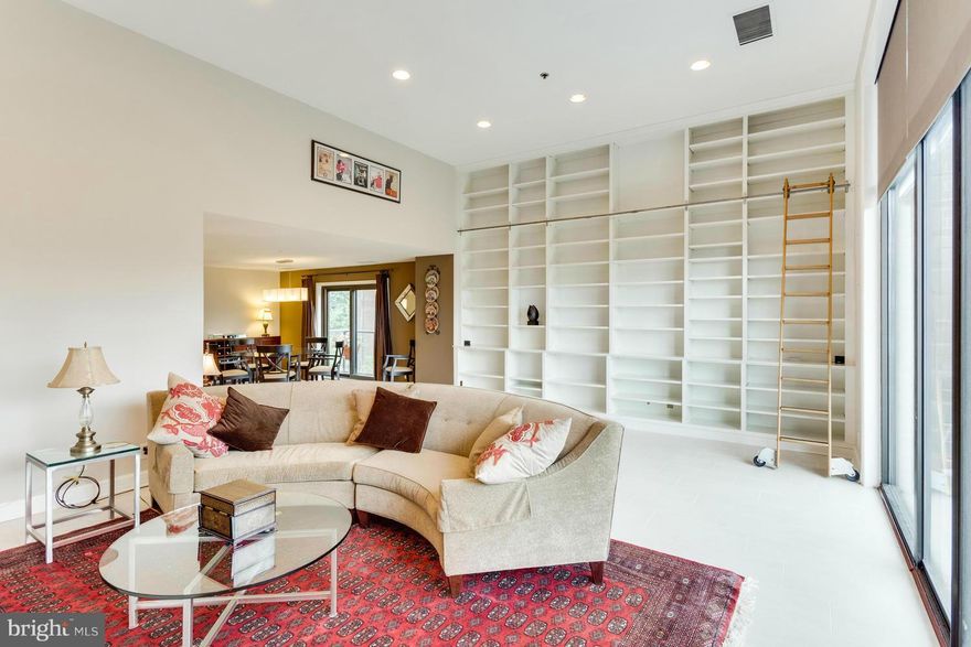 Elegance & sophistication are the benchmarks of this building. Lush landscaping, porte cochere, monitored security, concierge, secure deeded garage parking, abundent guest parking give you an intro to this amazing condo. Exotic Italian marble floored foyer,  baths beautifully renovated, 13' ceiling in great room, gourmet kitchen, rooftop patio w/ world class view of DC, walk to metro & G'town