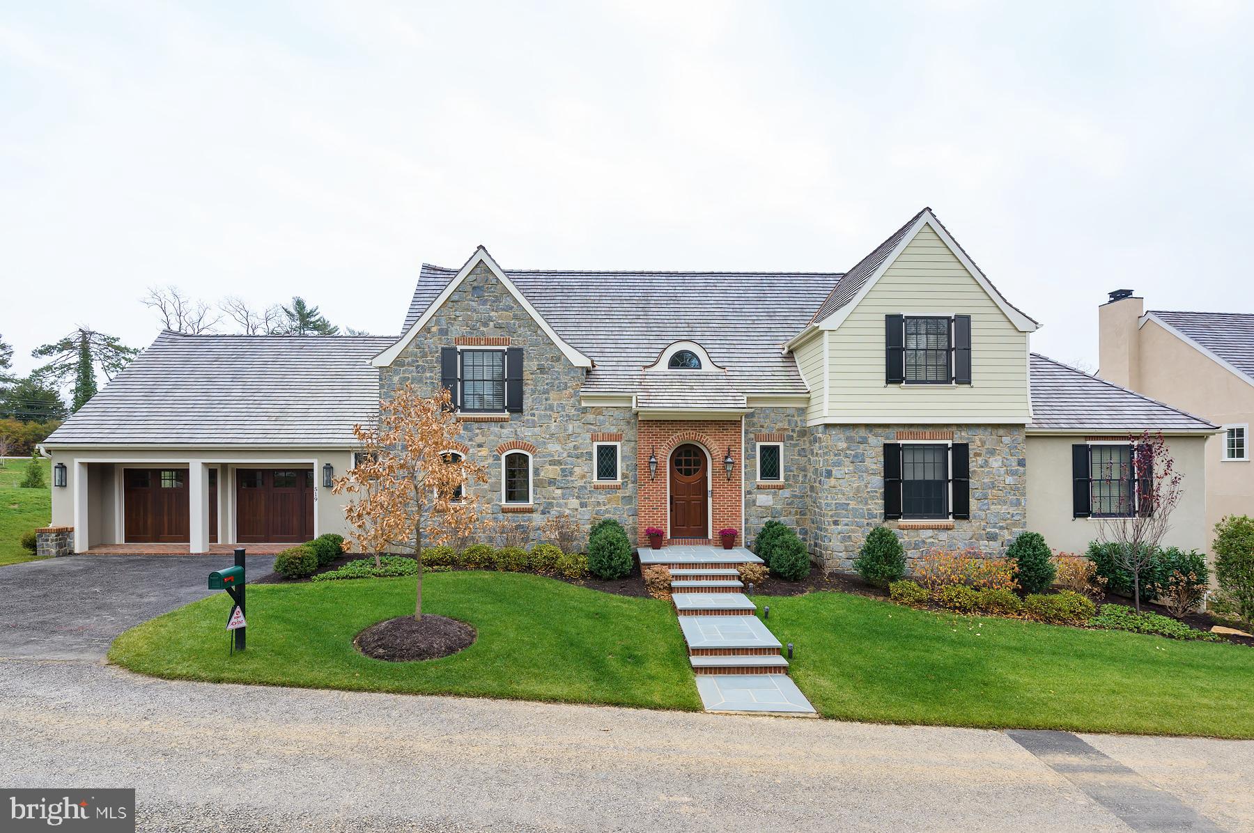 Live like royalty without having to care for the kingdom! Welcome to Thistlegreen Court, an exciting community of six independent homes crafted in the style of a European Village and nestled within 5.3 acres of flat, conserved ground, ringed by centennial trees in Lower Merion Township, Villanova. This exclusive enclave offers first and second floor master bedroom opportunities, professionally selected interiors, and the dramatic pairing of exquisite architectural appointments and innovative floor plans. With a focus on "Right-sizing", the homes range from 3500 square feet to an expanded plan of as much as 7000 on three finished floors. Lot 5 Thistlegreen Court- Light filled first floor Dunbarton model offers 3876 square feet on its two finished levels. Great room with volume ceiling, fireplace and wall of glass overlooking rear terrace. May be expanded to a possible 6,992 square feet on three floors. There is the ability to expand to 4 or 5 bedrooms. Lot 5 is a first floor master. Finishes may not be the same as shown in Photographs. Selections are subject to change without notice. Photos represented are of a sold home in that community
