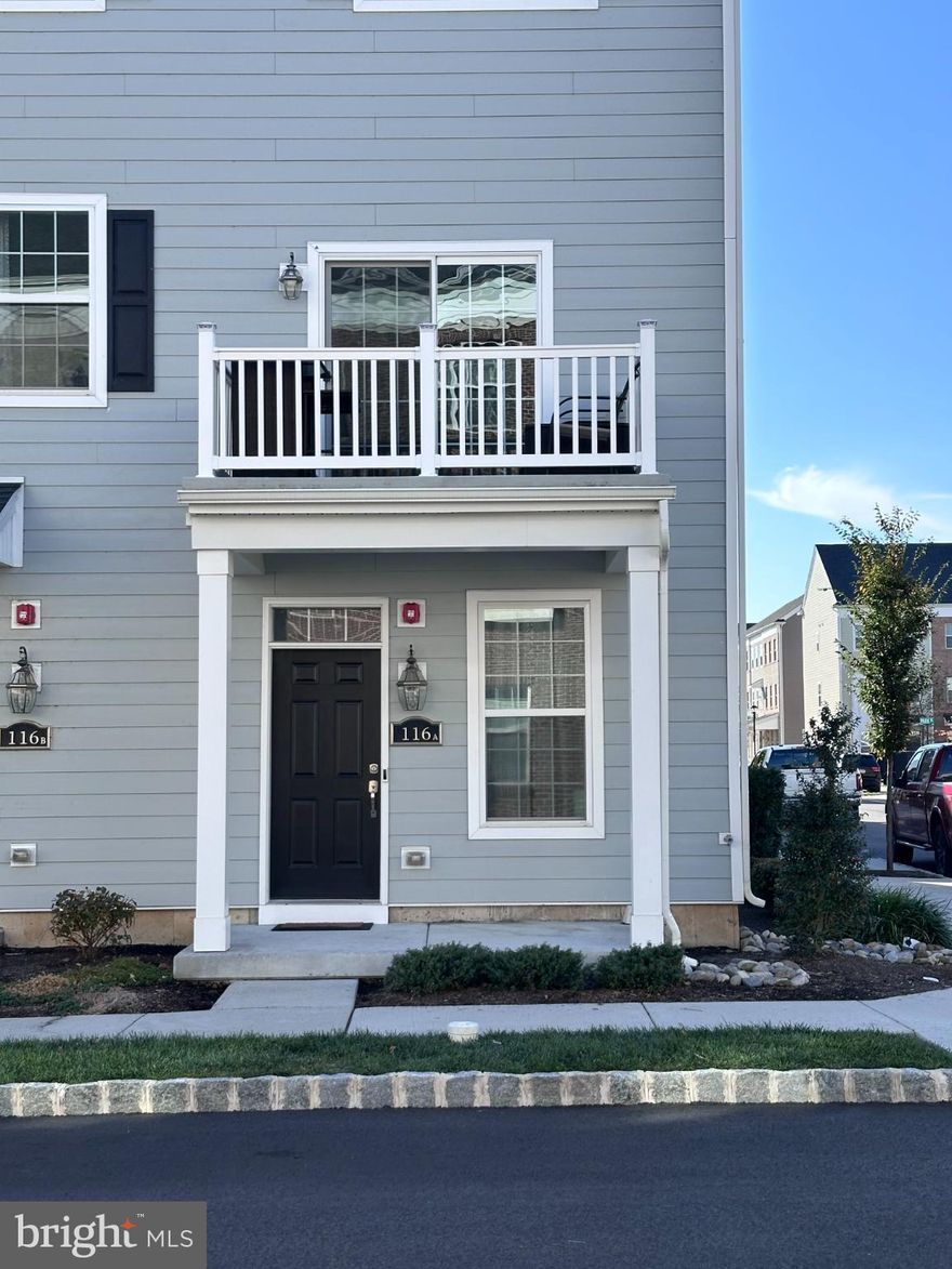 Just Built in 2022! Stunning End-Unit Townhome in the Desirable Waterside Community! Professional photos coming soon! Welcome to this beautifully upgraded Easton model end-unit townhome nestled in the highly sought-after Waterside Community along the Delaware River. Designed for modern living, this home offers the perfect blend of style, comfort, and convenience. The main level features a versatile flex space—perfect for a home office, gym, family room, or guest suite—plus a laundry/utility room, powder room, extra storage, and direct access to the one-car attached garage. Upstairs, you’ll love the open-concept living area showcasing a modern kitchen with granite countertops, GE stainless steel appliances, gas cooking, and a breakfast bar that opens to the bright living and dining space—ideal for entertaining. Step out from the living room onto your private balcony and take in beautiful river views. A walk-in closet off the living area provides additional storage. The bedroom wing includes a spacious primary suite with a large closet and private ensuite bath featuring a walk-in shower, plus a second bedroom and full hall bath with a tub.
Enjoy the Waterside lifestyle — scenic riverfront trails, 8 acres of open green space, playgrounds, picnic areas, and the popular Waterside Café are all just steps away in this pet-friendly community. Conveniently located near Broken Goblet Brewing, Neshaminy State Park, and just minutes from Cornwells Heights Station, I-295, and the PA Turnpike, this home combines tranquility, accessibility, and modern living all in one. Don’t miss this exceptional opportunity to own in one of the area’s most desirable riverfront communities!