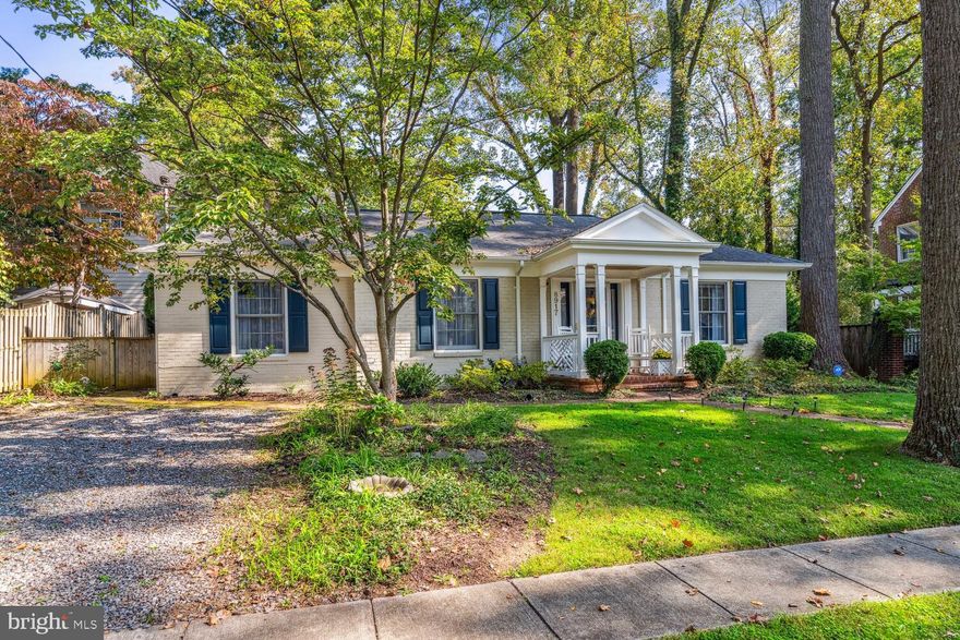 ONE LEVEL LIVING IN BETHESDA! This light filled 3 bedroom/2 bath cottage is the perfect condo alternative and only 5 minutes from downtown Bethesda. When you walk into the living room , you're greeted with a cozy electric fireplace and multiple skylights throughout the home. The backyard is beautiful retreat and great for entertaining on the flagstone patio. Conveniently located near NIH, Walter Johnson, and Suburban Hospital. Seller recently replaced the HVAC. The attic and outdoor shed provide additional storage.