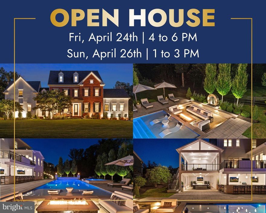 A breathtaking resort-caliber saltwater pool sets the tone for this extraordinary residence, delivering a true Ritz-Carlton–inspired experience in the comfort of your own backyard. Designed with a luxurious 7-foot depth and a premium soft-finish base, the pool invites both serene relaxation and elevated entertaining. A grand spa with cascading water feature and a striking designer ring fountain create a dramatic focal point, while evening uplighting transforms the entire setting into a private, five-star retreat.

Surrounding the pool, expansive custom hardscaping and a sleek track deck offer multiple spaces to lounge and gather—from elegant in-water loungers to a sunken conversation area centered around a modern fire feature. Dual fire bowls and a custom fire pit further enhance the ambiance, creating an atmosphere of warmth and sophistication reminiscent of the world’s finest resorts.

The outdoor living area continues seamlessly beneath the covered entertainment space, featuring a custom gas fireplace, a built-in natural gas grill, an outdoor refrigerator and ice maker, and all-weather TVs—perfectly designed for effortless hosting in every season. Thoughtful details, such as a Restoration Hardware umbrella and a premium outdoor fan, complete this refined outdoor environment.

Inside, the home carries forward the same elevated design with a brand new Luxury Vinyl floor, fresh designer paint, and upgraded lighting and fixtures throughout. A custom gas fireplace anchors the family room with modern elegance, while a desirable oversized main-level suite offers both flexibility and convenience for guests or multigenerational living. Custom craftsmanship is evident throughout, including coffered ceilings, a tray ceiling in the primary suite, detailed millwork, built-in office shelving, and a beautifully appointed butler’s pantry and mudroom.

Enhanced by a custom front entry, professionally designed landscaping, and a fully fenced yard, this home offers both striking curb appeal and peace of mind with updated major systems and appliances.

This is more than a home—it is a private retreat delivering a Ritz-Carlton lifestyle every day.

 This home sits in the award-winning Willowsford Community, surrounded by Loudoun’s wine country. Enjoy resort-style amenities—beach-entry pools, splash pad, lodge, fitness center, dog parks, sledding hill, tree house, and even a farm stand/CSA. Minutes from Brambleton and One Loudoun for dining, shopping, and entertainment, plus nearby Hanson Regional Park (257 acres!), farmers markets, Wegmans, wineries, and breweries. Convenient to Dulles Airport, Silver Line Metro, Tysons/DC, and top-rated Loudoun County schools.