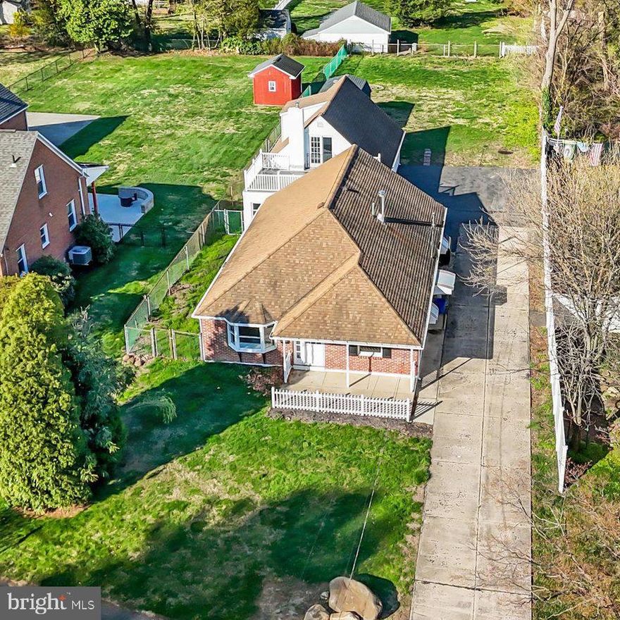 Don't miss out on this unique property situated on a deep lot which lends itself to many possibilities with its detached dwelling that can be utilized as an in-law suite, studio, home office and more.  The main house features fresh pain throughout, and newly remodeled kitchen.  The kitchen features white shaker cabinets with soft close doors, ceramic subway tile backsplash, granite countertop with stainless sink, pull out faucet and garbage disposal, new waterproof laminate flooring, crown molding, recessed lighting, remote ceiling fan, new Frigidaire appliance package with side by side refrigerator with ice/water in door, slide-in steam clean oven, built-in dishwasher and microwave, and breakfast counter overlooking living room, great for entertaining. Laundry/mud room located off kitchen with washer/dryer hookup, laundry tub, heater closet and door to side yard. Spacious living room with decorative cement flooring, crown molding and large bay window for lots of natural sunlight.  Main first floor bedroom has full bath with tub/shower, ceramic tile walls and floors, and double closets.  Second first floor bedroom, hallway with half bath with ceramic tile floor and walls. Oak finished staircase to second floor with third bedroom which features new wall to wall carpet, sliding glass door to garage roof, full bath with shower stall, ceramic tile walls and flooring, pedestal sink, built-in medicine cabinets and heat light.  Fourth room with wall-to-wall carpet and recessed lighting is currently being utilized as a closet with built-in racks and could easily be converted to office or bedroom.  Exterior features architectural shingled roof, brick exterior, newer exterior doors, front covered cement porch with white picket fence and recessed lighting, exterior lighting around property, 12+ car cement/macadam driveway perfect for parking your campers, boat, trailer, extra cars etc.  Fenced in yard with chain link and 6' PVC fencing, 12x20 barn style wooden shed with double doors and built-in loft storage.  Extras include oil two zone baseboard heat with above ground oil tank, central air, 200-amp circuit breaker system, attached one car garage with recoated flat roof and replaced garage door, The freshly painted attached dwelling off of the garage was used as additional living space for a family member. The first floor has a room with built-in wall cabinets ceramic tile flooring and large storage closet/pantry, a full bath with closet containing washer/dryer hookup, two additional rooms with ceramic tile floors, one has a heater closet and door to garage, the other is a spacious room with two ceiling fans.  The newly carpeted stairway leads to second floor with addition newly carpeted room with sliding door to garage roof and second smaller room with wall-to-wall carpeting.  Exterior features include architectural roof, maintenance free vinyl siding and newer exterior door.  Extras include new central air unit, newer oil heater with baseboard heat/summer winter hookup for domestic hot water and above ground oil tank, 100-amp circuit breaker system.  Convenient to I95 and Cornwells train station and NJ bridges.  Don't miss out! Take advantage of this rare opportunity. A property such as this only comes on the market once in a great while. Available for quick settlement!