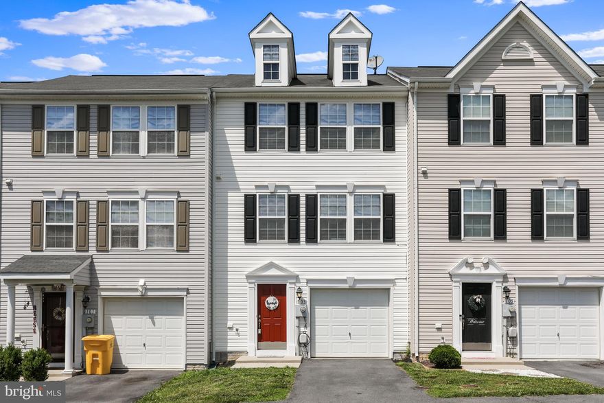 Price reduction to reflect current market conditions!  Welcome home to this beautiful well maintained 3 story townhouse! This move-in ready townhouse has new flooring and fresh paint throughout.  It features an eat-in kitchen, 3br, 2.5 baths, attached garage,  unfinished storage space in the basement, and new water heater! Excellent location, minutes from I81, Rte11, and  Rte 9 bypass.  This home also has no homes behind it, which gives additional privacy!