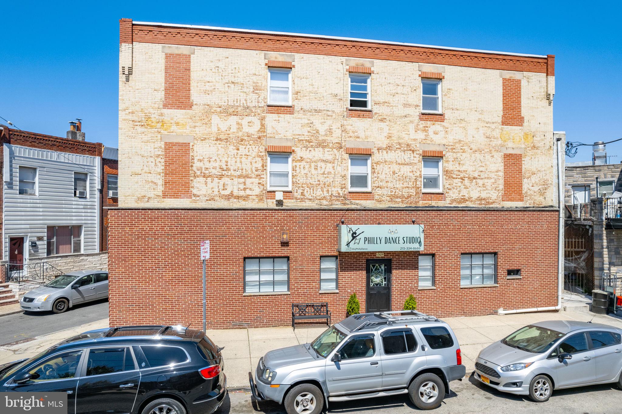 Rare opportunity to own a fully occupied building renovated in 2022 with a commercial space on the first floor and three one bedroom one bath apartments above. This property has it all! First floor is currently being used as a dance studio by a long term tenant who is willing to negotiate a long term lease. Second and third level have a total of three units that consist of 1 Bedroom and 1 Bath. Each unit features white cabinetry w/ quartz countertops, stainless steel appliances, grey vinyl flooring, recessed lighting, spacious bedrooms w/ plenty of closet space and a washer and dryer. Entire building is equipped with Central HVAC. There is also a parking lot across the street with parking spaces available for rent for a monthly fee. Building is within steps to the broad street line and walking distance to Passyunk with all the shopping and restaurants. This is one you do not want to miss. Tenants pay all utilities. Each lease includes a $50.00 per month yearly rent increase if lease renewed. All leases are attached and available upon request.