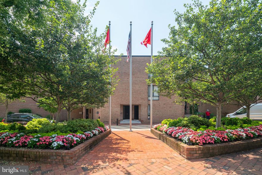 Amazing value for this completely renovated 2 bedroom & 2 full bath, bi-level in Society Hill's desirable Penn's Landing Square! Enjoy Delancey St, cobblestone roads, Dock Street,  views of the Delaware River, Center City and neighboring Olde City.  The gorgeous remodel in 2017 includes a completely open first floor plan so your daily living (and entertaining!) is all together.  The spacious kitchen has a ton of counter and storage space with white quartz counters, gray & white marble backsplash, gas cooking, stainless steel appliances and walk-in pantry.  Dining area and living room with floor to ceiling windows let in a ton of natural light, and all walls were removed so the open feel here is unlike the others.  First floor, full bath with glass shower and white tile adds huge value to the home.  Second floor with open hallway and natural light has two spacious bedrooms.  Primary suite with two large closets, a full bath with double vanity, quartz counters, glass shower and separate space for a soaking tub!  The 2017 renovation expanded the primary suite and moved the laundry into its own space in the hallway.  The second bedroom with walk in-closet also accesses the roof top deck!  Bedroom is currently used as an office or could be exercise room, too. 19 x 13 deck lets you enjoy the sky line, eat outdoors or take in the sun.  Great storage closet for bikes, tall shelving and more.  Enjoy the in-ground pool, deeded parking space in your secure underground parking lot and the professional landscaping and plantings in your courtyards.  Two pets are allowed in each condo.  Completely gated community and this 2 bedroom, bi-level has unique upgrades with the open floor plan, renovated primary bath and separate laundry area. HOA covers a lot at Penn's Landing Square! Check the comparable sales in the last few years- you cannot beat this value and investment!