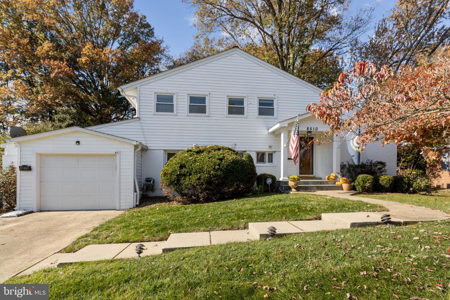 Fantastic opportunity in Waynewood, just off the GW Parkway, across the Potomac River. Renovated and expanded 3 LV home with garage on a nice fenced yard. Huge main level owner’s suite with full bath, laundry room and private entrance. Large, renovated kitchen opens to dining and family areas, and to the spacious deck. Upper level formal living room with fireplace, great entertainment space or office/study. There are 3 more bedrooms upstairs and a large renovated full bathroom.  The basement provides for and excellent storage with  shelves, also there is another set of washer/dryer, sump pump and tankless hot water heater. Part of the attic has floor for additional storage. This meticulously maintained and upgraded home has a solar system; all 28 panels are owned free and clear by the seller and will convey to the purchasers with no additional fee.  Seller financing available with below current market interest rates for qualified purchasers with 20% downpayment.