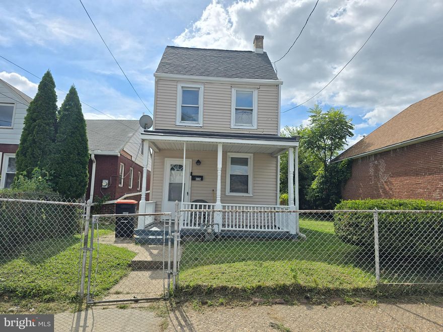 1228 Central Ave, Chester, PA – Detached 3-Bedroom Home with Huge Backyard, Bonus Rooms & Perfect Entertaining Spaces. This charming detached single-family home in Chester, PA, offers 3-4 bedrooms, 1.5 bathrooms, a bonus area, a full-height finished attic space. This home is perfect for anyone seeking indoor and outdoor living, with ample space for entertaining, BBQs, gardening, and play areas. You could always put in a pool or homestead.
Step out onto the inviting front porch and into a large living room, ideal for cozy movie nights or hosting guests. Pass the central staircase into the kitchen with its butcher block counters. Just beyond the kitchen is a spacious half bathroom, followed by a main-level bedroom—perfect for guests, in-laws, or an at-home office. Toward the rear of the home, you’ll find a laundry room/mudroom with outdoor access, making everyday living simple and functional.
Upstairs, you’ll discover two more generously sized bedrooms and a full bathroom that’s impressively large—giving you a spa-like retreat right at home. The bedrooms and bathrooms include ample closet space. The finished attic space offers endless possibilities: playroom, gym, hobby space, or extra storage.
The home sits on a large lot with a big backyard, side yard, and front porch, giving you room to host summer BBQs, garden, entertain friends and family, or simply relax outside. Whether you’re creating a backyard oasis, a vegetable garden, or a play area for kids and pets, this outdoor space is ready for it all.

Highlights:
•