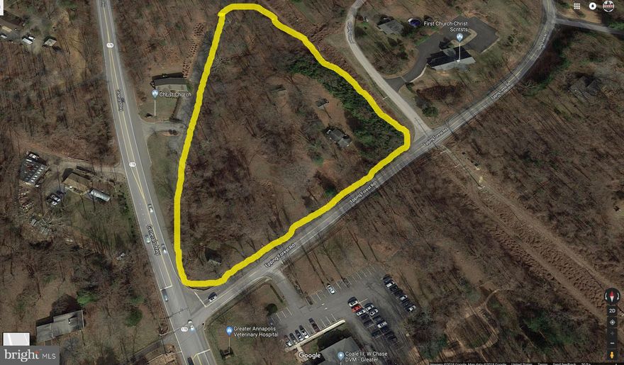 4.46 Acres, Zoned R-1 with three old homesites (houses are tear downs) in Annapolis. Can be subdivided in up to 4 lots. Some commercial uses are possible (see zoning code). No community covenants or restrictions. Easy access to Routes 178, 97, 450 and 50.  Walk the property during daylight hours only and AT YOUR OWN RISK.  PRIOR TO VIEWING: All those that walk the property MUST print, sign, and scan back the attached waiver. Keep back from the 3 dilapidated houses that pose fall risk. Also sloped and uneven ground, pests and woodland animals.