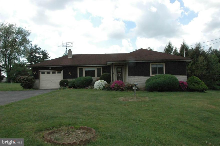 Rancher on a 1/2 country acre lot waiting for your finishing touches. Fresh neutral paint throughout , wood floors that could shine, and some TLC to make this house your home. Home being sold "as-is." Seller will make no repairs.