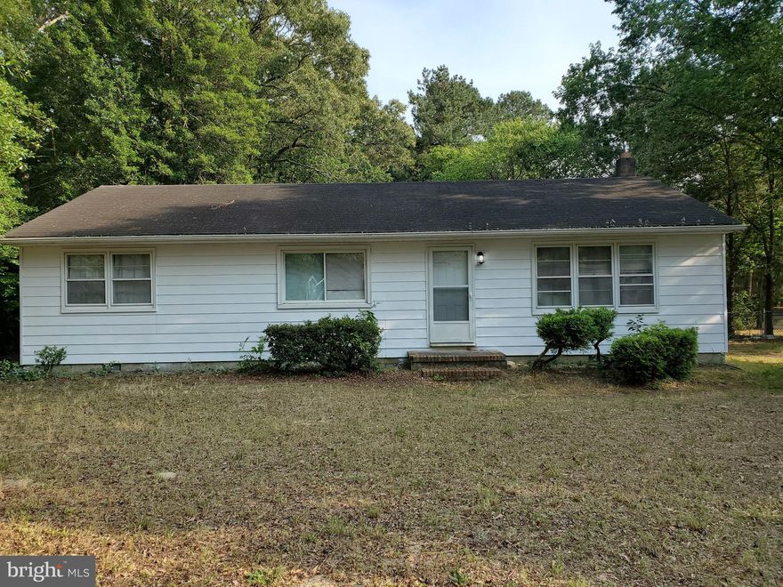 *No more showings please. Seller has received best and final offers as of yesterday, June 18 and a decision is being made.* Convenient location for access to the Salisbury By-Pass as well as Route 50 and Route 13.
Four Bedrooms all on one level with options for an office, etc. Recently installed septic
system, all electric appliances as well as the heat pump for heating and air conditioning.