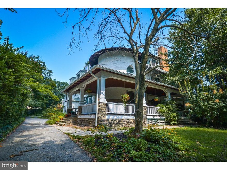 Located on a quiet street in West Mt. Airy, beautiful  turn of 20th century semi detached  multi family twin  home with fabulous wrap around porch and inviting gardens in back. 5 units in all , each with fabulous hard wood flooring, mosaic tile flooring in bathroom, high ceilings and big windows. Coin operated laundry in basement.  Each unit  has individual hot water and electric meter. Long private driveway with parking for four cars plus street parking. Ideal investment property with great opportunity for appreciation. Desirable location and history of steady tenants Additional  properties available for sale Please see MLS#7040054, MLS#7040135, MLS#7040154