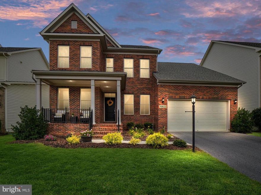 Wow! With over 3,600 square feet of finished living space, this fantastic home in the desirable Landsdale community looks like a model! You'll be welcomed by the brick front exterior and the spacious front porch--perfect for enjoying your morning coffee! The large lot and flat backyard provide plenty of space for playing sports or relaxing.  The well thought-out floorplan features great spaces throughout the main level--including a formal dining room, living room,  extra-large pantry and a convenient mudroom with an oversized closet!  Enjoy the spacious, light-filled family room--with a cozy gas fireplace--that flows into the gourmet chef's kitchen. With granite counters, an expansive breakfast bar/island, eating area, stainless appliances, white cabinets and gleaming hardwoods,--this kitchen is truly a welcoming spot for gathering friends and family! Walk-out from the kitchen to the large deck overlooking the beautiful  backyard with plenty of space for entertaining! On the upper level, the luxe Owner's Suite features a tray ceiling, sitting area and expansive Owner's closet.  The spa bath boasts a large separate tile shower, soaking tub and dual vanities with granite!  Plus three more large upper level bedrooms and a convenient upper level laundry room.  In the walk-out lower level, you will find spaces for recreation and relaxing, a full bath and two substantial storage areas! All this, and close walk to the Landsdale amenities--community pool and clubhouse, community amphitheater, sand volleyball court, tennis courts and playgrounds! This lovely home is situated in a great commuter location! Don't miss this fantastic opportunity to own this move-in ready home!