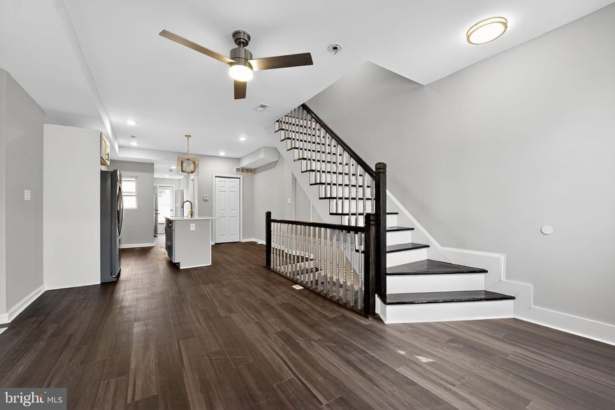 Welcome to 3106 Brighton Street! This fully renovated home in the heart of the up and coming West Baltimore neighborhood is a MUST SEE! The house has brand new stainless steel appliances, new floors, private off street parking, fully finished basement,3 bedrooms,  4 full bathrooms, 2 primary suites with En suites, new kitchen with center island, and a Sunroom that can double as an office. Plenty of natural sunlight which will save on energy bill. Freshly paved front and back yards, perfect for entertaining. Schedule your showing today!