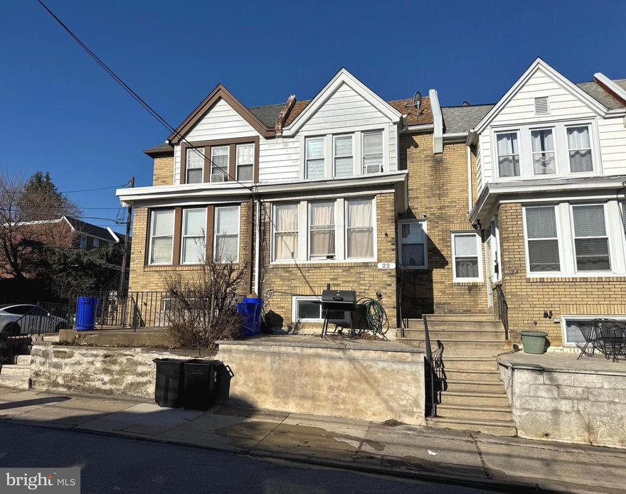 3-Bedroom Row Home in the desirable Highland Park section of Upper Darby – Great Investment or Move-In Ready! Welcome to this beautiful 3-bedroom, 1-bathroom row home in the heart of Upper Darby! Whether you’re looking for a fantastic investment opportunity or a new place to call home, this property offers versatility and convenience. Currently tenant-occupied, it provides immediate rental income, but it can also be delivered vacant for owner-occupants.  Step inside to find a bright and inviting living space- a large living room with a decorative stone fireplace, spacious dining room and kitchen. Upstairs you will find three large bedrooms and an updated bath. Do not worry about parking as this home has a garage with room for another car to park behind. Enjoy easy access to major roadways, including Route 3, Route 1, and I-476, making commuting a breeze. Plus, you're just a short drive from the City of Philadelphia.

Don’t miss this opportunity to own a great home in a prime location! Schedule your showing today.