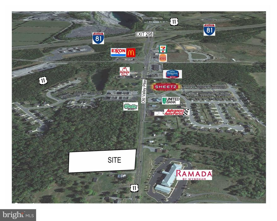 Prime commercial site. This 13.13-acre property boasts a coveted Highway Commercial zoning, making it an ideal location for business ventures. Additionally, a 2.96 acre parcel is available and adjacent to this parcel making over 16 acres available with approximately 1,000 feet of road frontage.  Conveniently positioned just off Interstate 81 and a short drive from Interstate 66, this well developed interchange offers excellent visibility, ensuring maximum exposure for any enterprise. Situated just south of several well-known fast food establishments, hotels, retail and medical care, it benefits from high traffic and customer flow. With public utilities readily available, the infrastructure is in place to support a wide range of commercial activities. Moreover, the surrounding area is experiencing substantial residential growth, indicating a thriving market and potential customer base. This commercial site's strategic location, zoning, excellent visibility, proximity to major highways, and supportive infrastructure make it an enticing prospect for entrepreneurs looking to establish or expand their businesses in a rapidly developing area.