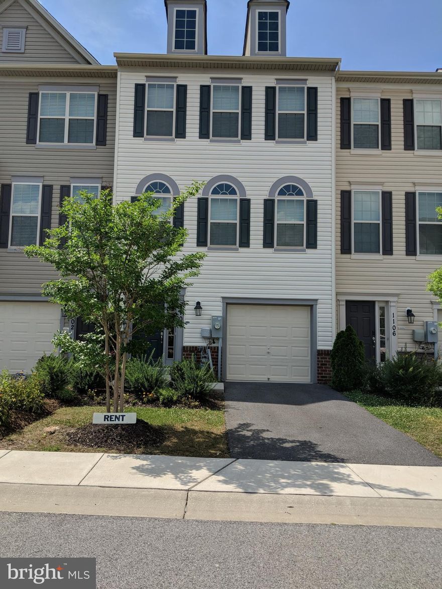 PRICED TO RENT NOW.  GREAT FAMILY HOME - CLOSE to Ft. Meade, NSA, BWI.  SPACIOUS almost New Townhome with Garage.  Minutes to Rt 100 & 32. Close to Annapolis & Baltimore. Very Bright from numerous large Windows thru out house.  Open Living Room - Dining Area with access to large Deck. Kitchen has numerous cabinets & large pantry plus breakfast nook. Gas Cooking. Family Room on 1st level leads to Fenced Yard. Garage has storage area. MOVE IN TOMORROW.