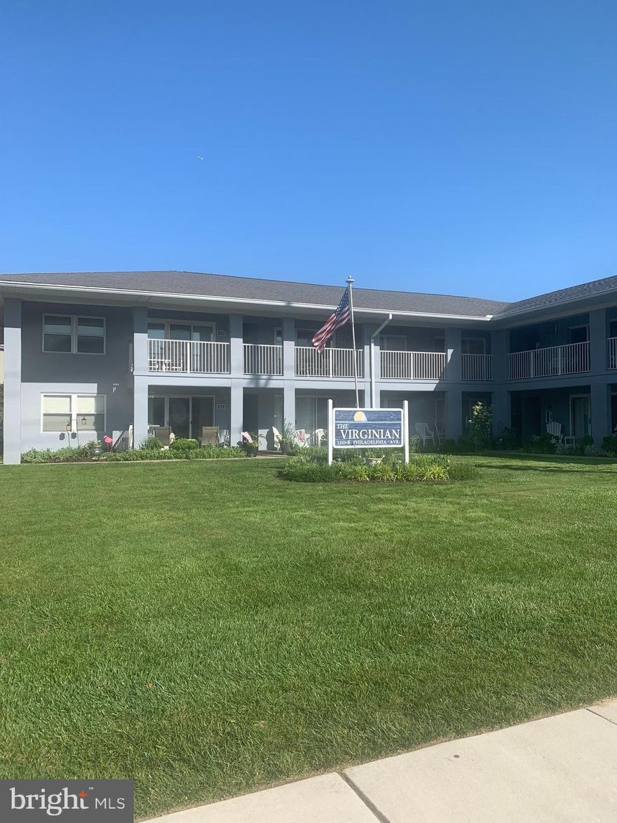 Cute Masonry building close to beach and boardwalk.  Great Downtown location. Balcony in front of your unit. Front and back entry. 1 car parking behind building . Cable tv and hot water  is included in your condo fee.