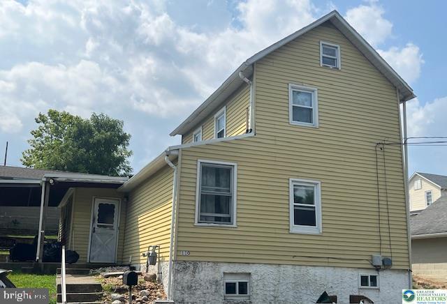 This two story West Easton single home has some great potential. Situated on a corner lot, offering 2–3 bedrooms and 1 bathroom, this property features a nice-sized eat in kitchen, 1st floor Laundry, 1st floor Primary Bedroom and covered patio overlooking a spacious yard, and storage shed. The home is in need of updating, making it an ideal project for investors, flippers, or buyers looking to add value through renovations. With solid bones and plenty of outdoor space, this property is a prime opportunity to transform and maximize equity.