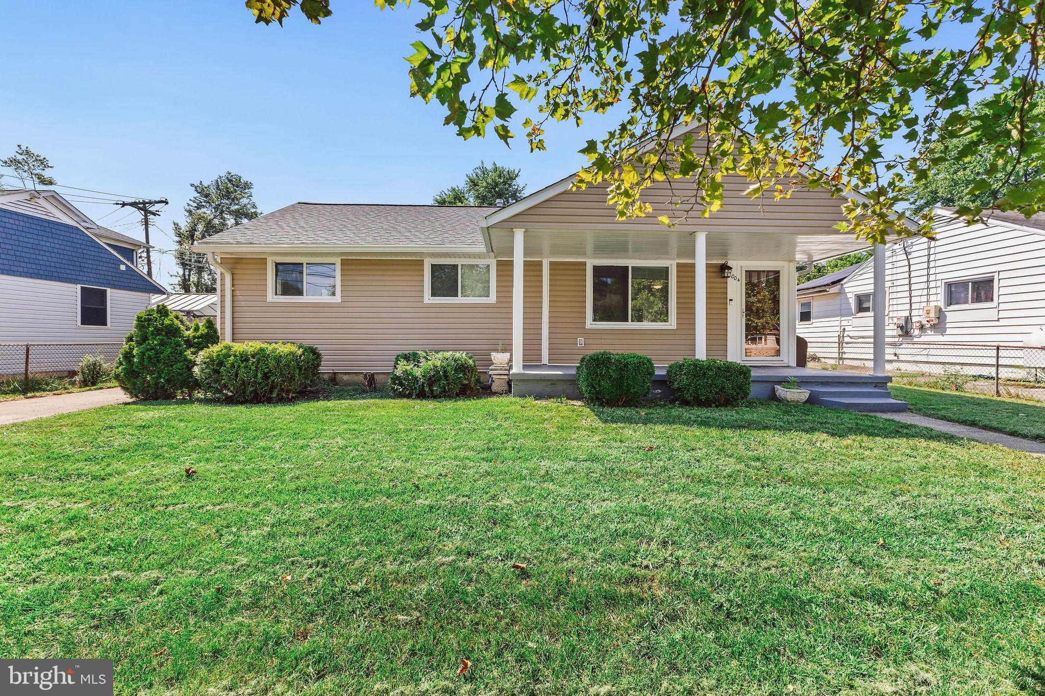This charming ranch-style home in the Fairlawn subdivision offers perfect one-level living. Step inside to discover a warm, inviting interior featuring solid hardwood and luxury vinyl plank flooring. The traditional floor plan includes a cozy dining area and kitchen equipped with upgraded cabinets and stainless steel appliances, making meal prep a delight. The home has two spacious bedrooms and a full bathroom featuring a retiled tub/shower. Outside, the property boasts a fenced in back and front yard along with a private gated driveway. Shed in the backyard is perfect for storage and is wired for electric. Relax on the front porch or back deck which perfect for outdoor gatherings or quiet moments. Updates include windows, siding, roof, kitchen, flooring and bathroom. Property is located between two community parks (Discovery Park and Centennial Park). Locally, shopping and entertainment are close by at the Laurel shopping center and the Laurel Farmers Market. Commuters will appreciate easy access to 95 and 295. Experience the perfect blend of indoor and outdoor living in this delightful residence!