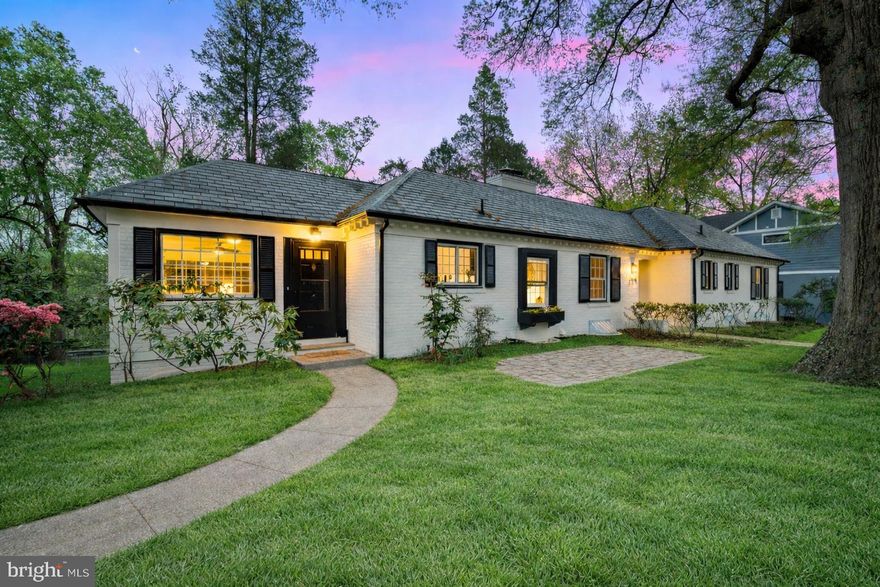 The Ultimate Kensington Estate—where nature, privacy, and unmatched convenience converge in the highly desirable Rock Creek Hills community. Beautifully renovated home with the first-floor primary en-suite you always wanted. There are 3 bedrooms and 2 full bathrooms on the main level. You have separate large living and dining room areas. What a striking fireplace and picture window view to your large backyard in your living area. The dining area leads to a great sunroom/bonus room that offers flexibility for your lifestyle. Your private driveway leads to a large 2 car garage and a separate entrance to the above-ground lower level. Sunlit lower level has another 3 bedrooms and 1 full bath, perfect for today's multigenerational family or and au pair suite. Set on an expansive 0.56-acre (24,000+ sq. ft.) level lot, this exceptional property offers direct access to Rock Creek Park, placing miles of scenic trails, fitness stations, and the iconic Beach Drive bike paths right at your doorstep—perfect for cycling, running, or walking all the way into Washington, DC. Enjoy the unique benefit of weekend road closures along Beach Drive, creating a peaceful, park-like setting for the community. Raymoor Road is not a through street, so it has very limited traffic.  Ideally located just 0.6 miles to Silver Creek Middle School, 1.7 miles to Forest Glen Metro Station (Red Line), and 1.3 miles to the Town of Kensington Safeway and MARC Train Station, this home also provides close proximity to major employment hubs including NIH (National Institutes of Health), Walter Reed National Military Medical Center, and Naval Medical, with easy access to Union Station and Capitol Hill via the MARC.

Inside, the home is thoughtfully designed for modern living and multi-generational flexibility, featuring all brand-new appliances, a 220V electric vehicle charger in the garage, and separate washer and dryer units on both the upper and lower levels. The fully finished lower level includes a private entrance and functions perfectly as an in-law suite or separate living space with a kitchenette. Additional infrastructure includes hot and cold water lines already installed in the attic for a future fourth bathroom or wash area. Major systems have been well maintained, including a water heater installed around 2017 and a durable 40 plus year architectural shingle roof replaced in 2017. Enjoy views of the iconic Kensington Mormon Temple while residing on a quiet, low-traffic street known for its mature trees and tranquil setting.

Blending small-town charm with big-city convenience, this home is moments from Old Town Kensington’s beloved Antique Row, local coffee shops, and vibrant Saturday Farmers Market, while also being a short drive to the renowned dining and shopping of Downtown Bethesda and Westfield Montgomery. Zoned for the highly regarded Montgomery County Public Schools, including the Bethesda-Chevy Chase (B-CC) High School cluster, this property offers not just a home, but a lifestyle—an extraordinary opportunity to own an all brick home on a wonderful lot with main level living potential, surrounded by nature yet seamlessly connected to the best of the DC metropolitan area.