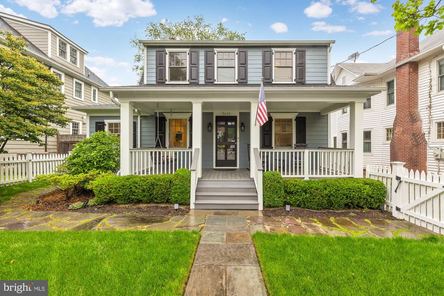 Join us Sunday 5/19 from 2-4pm, for a scoop from Carmen's while you tour 3625 Raymond Street!
Get ready to fall in love! Welcome to 3625 Raymond Street, nestled in the highly sought-after Chevy Chase Section 3 neighborhood. 

The white picket fence lets you know you are home, and fully encloses the flat front and rear yards.  The lush landscape features mature trees,  and is the perfect backdrop for summer BBQs, playing catch, dining al fresco, and letting Fido run free.

Upon entering the home you are greeted by the sizable front porch, with a built-in swing that brings both character and warmth to the front of the home.  The main level boasts a living room, featuring a cozy fireplace, built-in shelves, and picture windows overlooking the lush backyard with a beautiful stone patio, manicured yard, and oversized shed with skylights, solar fan and electricity. In the Spring the Yoshino Cherry Tree blooms are picturesque.
The well-appointed kitchen is a chef's delight, with abundant cabinetry, stainless steel appliances, and ample prep space, with an adjacent dining room that beckons for intimate gatherings.  The main level is completed with a bedroom or office space, with a newly renovated ensuite bathroom.

Ascending the stairs, you'll find three bedrooms and a masterfully recreated full bathroom, adorned with striking tile and luxurious finishes such as the marble heated floors.  The lower level provides the perfect recreation space, with custom built-ins, and a half bathroom.  The laundry room with plentiful storage completes this floor.  

Lovingly upgraded throughout and well maintained by the current owner for the last 5 years, this home presents a rare opportunity to move right in and create lasting memories in a cherished neighborhood. 

Steps to the organic farmer’s market, the Shops at Brookville, the popular restaurant La Ferme, the Section 3 dog park, playground, and the highly-regarded CCUMC Preschool, which serves as a feeder to the stellar Chevy Chase public school cluster. Section 3 is known for its strong community and assortment of fun neighborhood activities, including: holiday parties, wine tastings, food truck nights, family festivals, and movie nights. Walkability, quiet setting, and eligibility for membership in the popular Chevy Chase Recreation Association Swim & Tennis Club (CCRA), make this the easy choice for today’s homebuyer.

Join us Sunday 5/19 from 2-4pm, for a scoop from Carmen's while you tour 3625 Raymond Street!