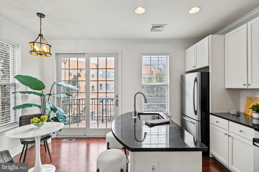 Discover the epitome of luxury living at 508 Governors Court, a remarkable townhome nestled in Philadelphia’s prestigious Naval Square community. This exquisite 4-story, 3 bedroom + den, 3.5 bath townhome is truly one of a kind- the only Nelson model in the entire community that is situated at the end of a row!  Enjoy 10 extra windows, surrounding you with natural light on 3 sides, a spacious rooftop deck with picturesque skyline views, and no through traffic!  This magnificent townhome also boasts both a 1-car garage + an additional deeded parking space directly behind the home!
 
Enter the first level and be welcomed into a lovely den with hardwood flooring. This space is most commonly used as a traditional office, but can also be utilized as a children’s playroom, family room or even a home gym.  You’ll love having an actual laundry room with newer side-by-side LG washer/dryer (2019) and built-in cabinetry. There is also a convenient coat closet just before entering the garage & storage area. 
 
The second level is the heart of the home, featuring an open-concept living/dining space and beautiful hardwood floors and soaring 9 ft.ceilings. The spectacular kitchen, with island, features GE Profile stainless steel appliances, painted shaker-style cabinets, granite counters, and a tumbled marble backsplash. A sliding door in the kitchen opens to a serene maintenance-free Trex deck (2020), perfect for relaxing and enjoying your morning coffee. A discreet powder room is also located on this level. 
 
Next, head upstairs to the elegant owner’s suite, featuring dual closets with built-ins. The primary bath is luxurious, and features a large walk-in shower. An additional sunlit bedroom with city views & its very own ensuite bath and large closet completes the third floor. 
 
The spacious fourth level offers an enclosed third bedroom (with pocket door- unique to this home) with its own private rooftop terrace with incredible skyline views! To top it off, there is also a full ensuite bath on this level. 
 
Fresh neutral paint (Benjamin Moore, White Dove) throughout the entire home, including kitchen cabinets. 
 
Never worry about parking or storage again, thanks to your convenient attached garage with a large storage area + your second included deeded parking space (#199) just out back!  
 
Have peace of mind that all of your mechanicals are in great condition: Hot water heater replaced in 2018 and well as both HVAC systems: Upper AC: June 2019. Upper heat: December 2025. Lower heat & AC: July 2024.
 
Enjoy the ease of a heated outdoor pool and a state-of-the-art fitness center just  steps from your home, with concierge services nearby. The dramatic community room in the Biddle Hall rotunda is perfect for hosting private parties. Take advantage of the outdoor amenities in the 20-acre, park-like setting, including picnic areas, well-kept gardens, and mature landscaping. With a gated entry and on-site visitor parking, convenience and security are paramount. 

The property is also located in very close proximity to the South Street Bridge, UPenn (0.7 mi), CHOP, HUP, Drexel, Rittenhouse (0.9 mi), and Fitler Square. Fantastic restaurants and cafes, such as Rival Bros. Coffee, Friday Saturday Sunday (Michelin Star; James Beard Winner), Illata BYOB (Michelin Recommended), Pub & Kitchen, Southgate, Sabrina’s, and Loco Pez, are just steps outside the gates. The new Heirloom Market by Giant and South Square Market are only a block away. Directly out the back gate, you’ll find easy access to Schuylkill River Park, including the award-winning trail and boardwalk, Markward Playground, tennis courts, and a dog park! Naval Square is a pet-friendly community, allowing up to two pets with no weight restrictions. 

Don’t miss this rare opportunity to own a full 4-story townhome in one of Philadelphia’s most sought-after neighborhoods!