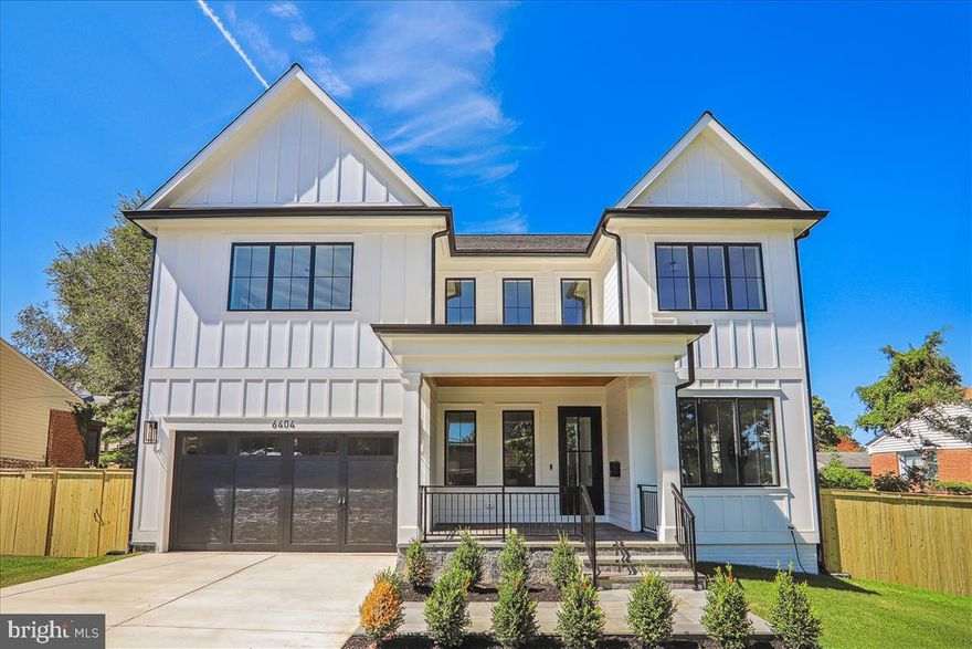Welcome to 6404 Bells Mill Road built by esteemed builder ERB Properties! This stunning home offers an amazing open floor plan with 3 finished levels, 6 bedrooms, 5.5 bathrooms and over 5,000 square feet of living space! Featuring beautiful craftsmanship and finishes with generous-sized rooms, abundant recessed lighting, hardwood floors, and 10’ ceilings, it is ready for you to move right in! The main level includes a living room, formal dining room with butler’s pantry including a wine refrigerator, gourmet chef’s kitchen with high end appliances, soft close cabinets & drawers, quarts countertops, island with waterfall counter and pantries. The main level also features a light and bright family room with a gas fireplace, deck off of the family room, a large mudroom with cubbies and bench, a powder room and bedroom suite with a full bathroom! The spectacular upper level boasts a primary suite with a walk-in closet and a luxurious spa bathroom with a separate oversized frameless glass enclosed shower with dual showerheads, a soaking tub and two sinks. Also on the upper level are 3 additional bedrooms, 2 additional full bathrooms, a lovely open and sun filled family/homework-study area and a laundry room with a washer and dryer. On the spacious lower level you will find a recreation room with a wet bar, a bedroom with a walk-in closet, full bathroom, exercise room with rubber mat and mirror, additional storage space and a separate walk up side entrance. Attached two car garage! Located in the lovely Georgetown Village subdivision, this home is part of the Walter Johnson High School cluster. Prime Bethesda location and just a short walk to shopping, restaurants and schools!