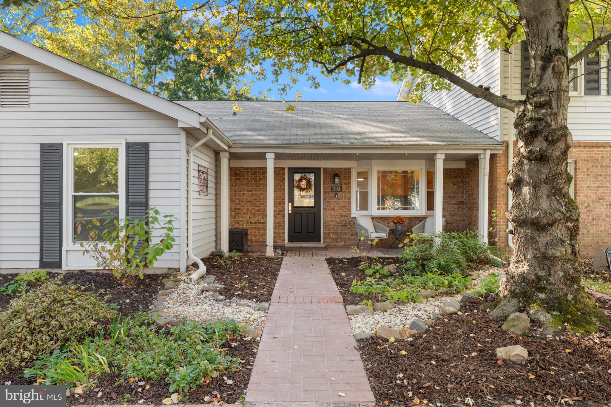Discover the charm of this beautifully maintained ranch-style semi-detached home in the serene Sterling Park community offering SINGLE-LEVEL LIVING. With 1,392 sq. ft. of inviting living space, this residence features three spacious bedrooms and two full bathrooms with upgraded vanities, perfect for relaxation and comfort. The traditional floor plan is enhanced by updated countertops and a large closet in the primary suite, ensuring ample storage. Enjoy cooking in the modern kitchen equipped with SS appliances. The main floor laundry adds convenience to your daily routine. Step outside to your private patio and porch, ideal for morning coffee or evening gatherings. With a driveway accommodating two vehicles and a shed for extra storage, this home meets all your practical needs. With easy access to transportation, schools and shopping, make this property YOUR HOME today!
