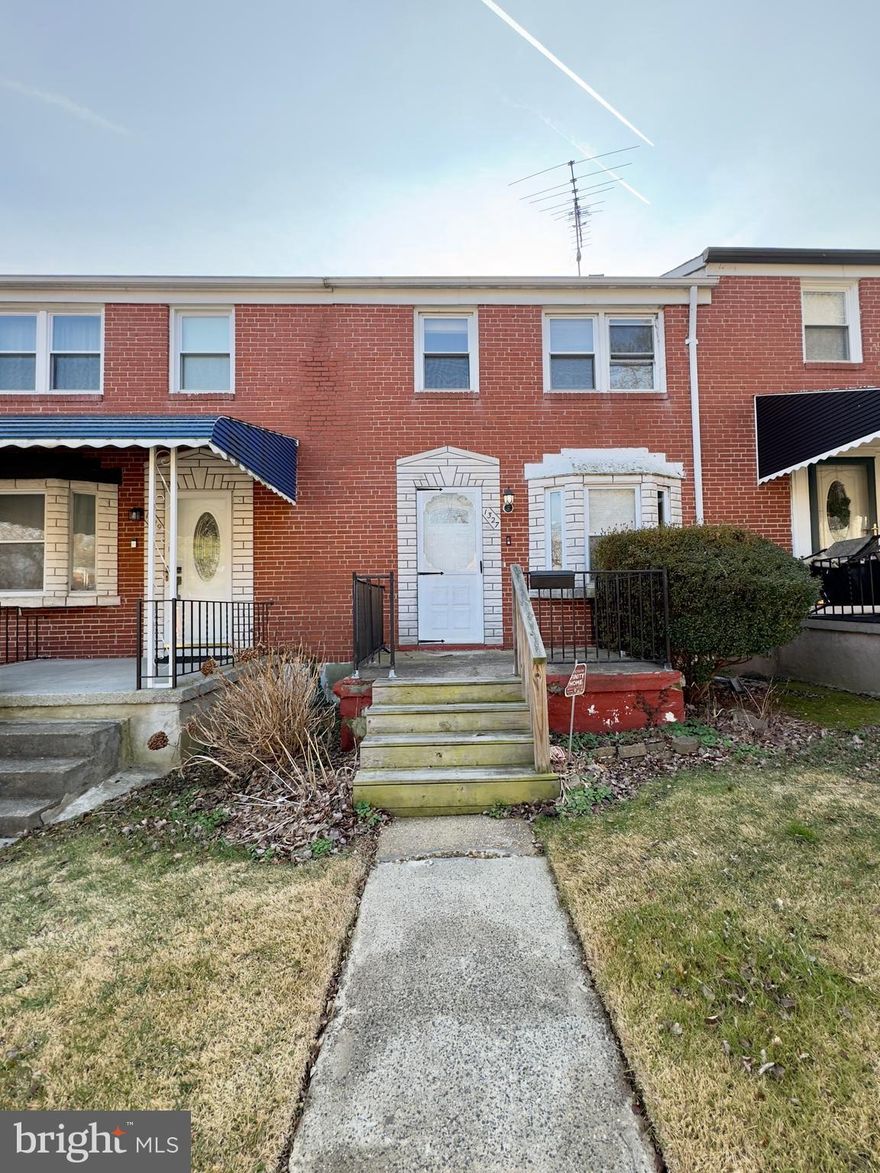 Welcome to this inviting brick rowhome that perfectly blends classic charm with modern comfort. Located in a peaceful and convenient neighborhood, this home offers a warm and welcoming atmosphere from the moment you arrive. The elevated front porch provides a pleasant spot to relax while overlooking the front lawn, creating a timeless city-home appeal.

Step inside to a spacious living area featuring rich wood flooring, soft neutral tones, and abundant natural light that enhances the home’s open and comfortable feel. The layout flows seamlessly into the kitchen, which is thoughtfully designed with tiled flooring, sleek granite countertops, and a stylish tiled backsplash. Built-in cabinetry offers plenty of storage, while the included stove/oven and refrigerator make it move-in ready and functional for any home cook.

Upstairs, you’ll find three well-sized bedrooms, each with wood flooring, natural light, and neutral color palettes that provide a calm and restful environment. The main bathroom features tiled flooring, a tiled bath area, a soaking tub, a lavatory, a cabinet, and a vanity mirror, offering a blend of convenience and style.

The finished basement, featuring LVP flooring and neutral colors, provides an excellent space for a recreation room, home office, or guest area. A washer and dryer are also included for added convenience. Outside, the fenced backyard offers a private space with an unpaved grassy area, perfect for small gatherings, gardening, or simply enjoying the fresh air.

Street parking is available, ensuring easy access for you and your guests. Pets are welcome with a signed pet addendum and a $500 non-refundable pet fee.

Nearby Landmarks & Conveniences:

Morgan State University

Good Samaritan Hospital

Northwood Commons Shopping Center

Lake Montebello

Mount Pleasant Golf Course

Belvedere Square Market

Local restaurants, parks, and shops along Loch Raven Boulevard

Agency disclosed upon initial contact. Agent conducts showings; BMG manages follow-up, paperwork, move-in post-approval. Vouchers work with BMG directly.