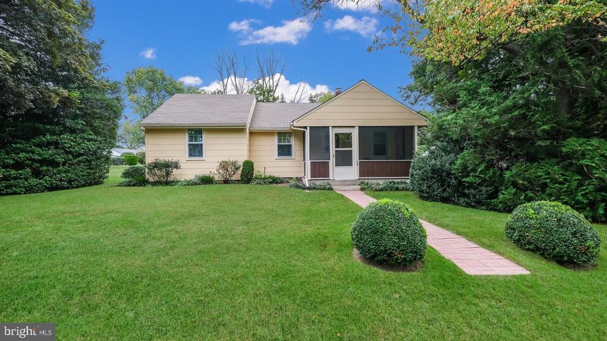 Walking distance to Newtown Borough!   Pride of ownership shows in this 3 bedroom/1 bath ranch tucked away on a quiet street.    Step inside to the screened in porch, ideal for relaxing on a fall evening after work.  Then step inside to the living room that leads to the eat in kitchen with newly installed kitchen countertop, newer refrigerator and faucet.  The spacious bathroom is conveniently located adjacent to all three bedrooms.  A detailed craftsman has restored this home, including the plumbing and upgraded sized electrical wiring providing 100 amp service.
The hot water baseboard oil heat and central air conditioning have been meticulously maintained.   All windows were replaced with energy efficient low e -glass. A full size stackable washer and dryer is located in the second bedroom.  The well manicured yard is not only picturesque but also offers 2 sheds for your storage needs.  As an added bonus there is a public parking area across the street.  The home has always been well maintained, shoe free, pet free, and smoke free.  It is just a short walk to school, Boro, numerous shopping centers, restaurants, personal and medical and services.